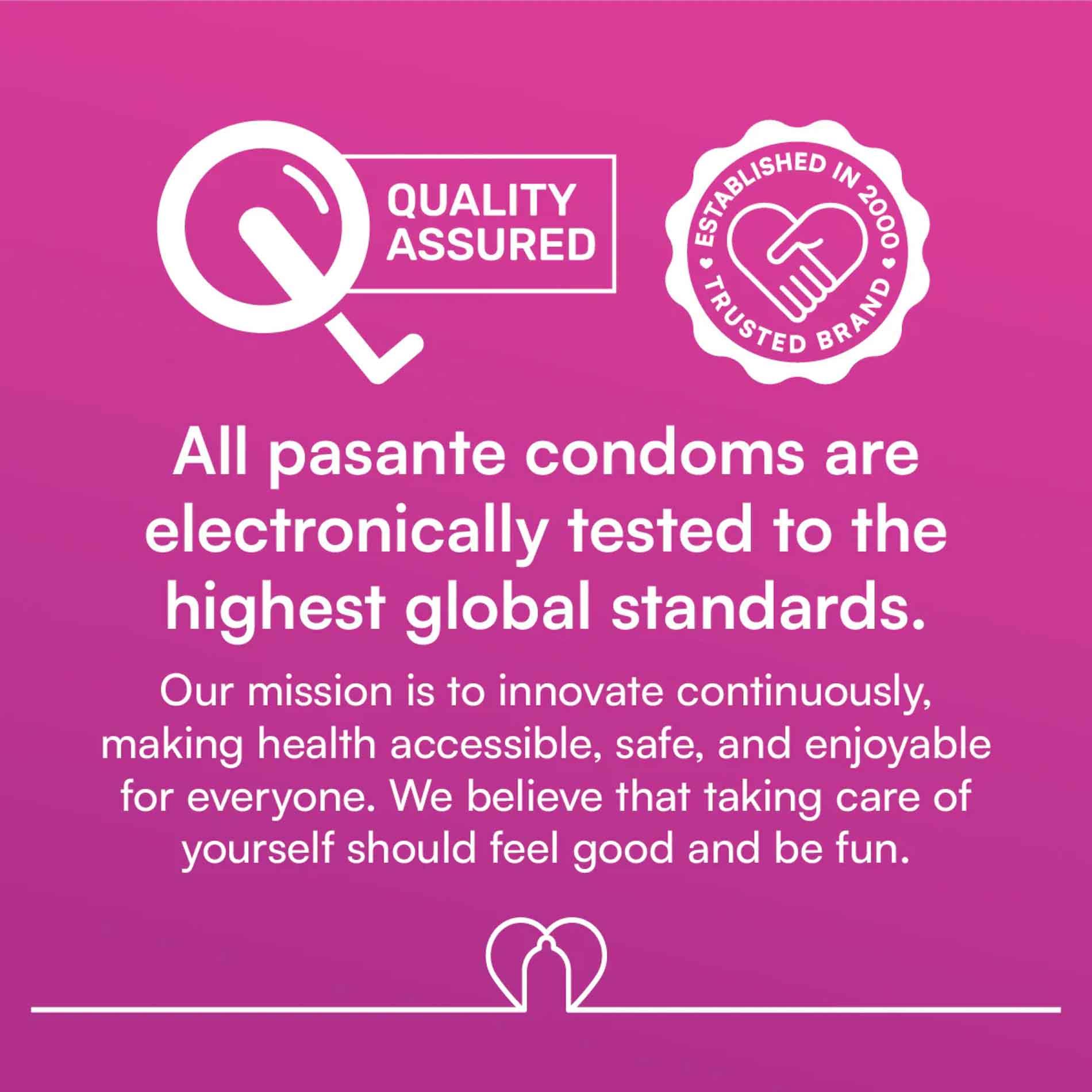 Pasante Ribs & Dots/Intensity Condoms Bulk Packs 144 Pcs