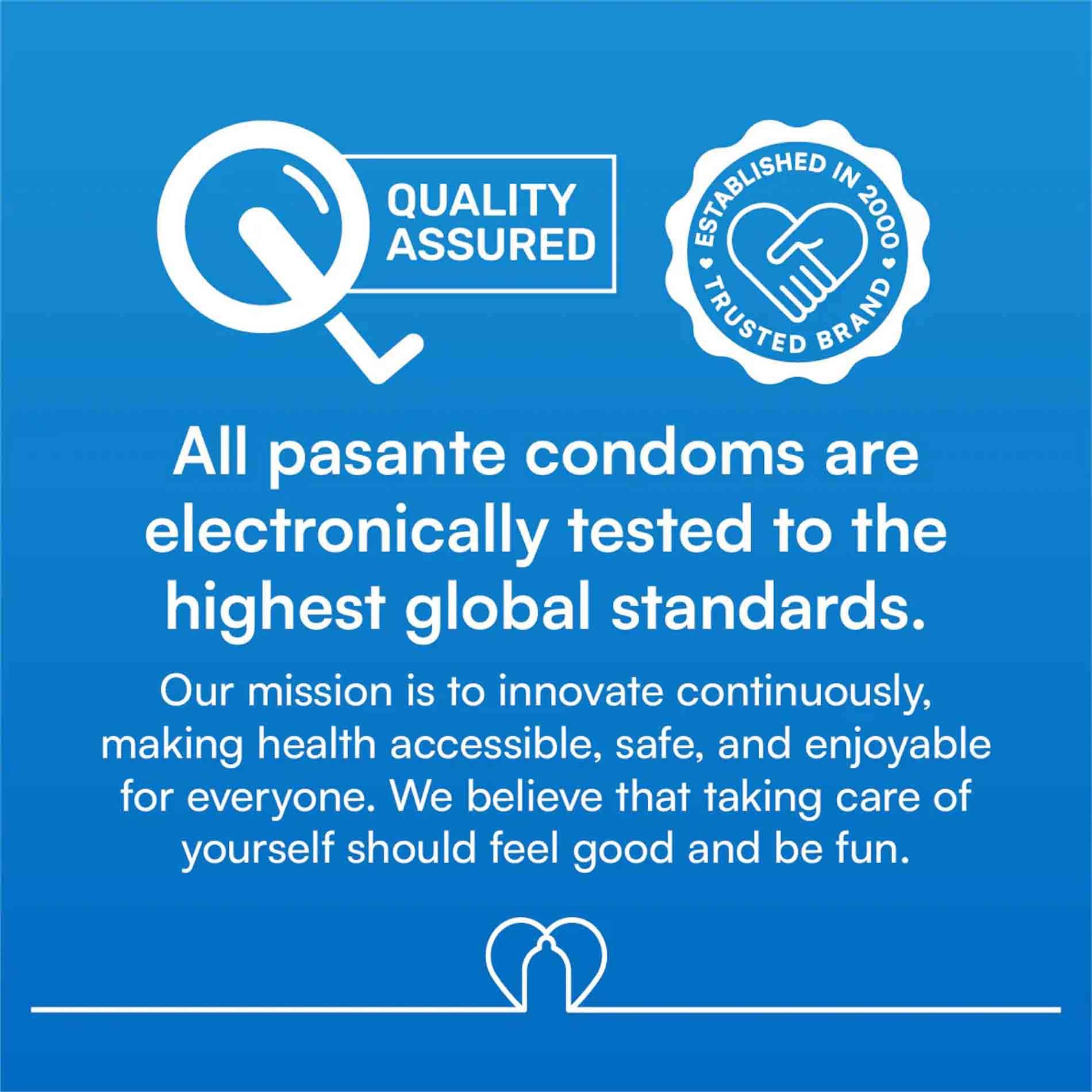 Pasante Ribbed/Passion Condoms  3 Pcs