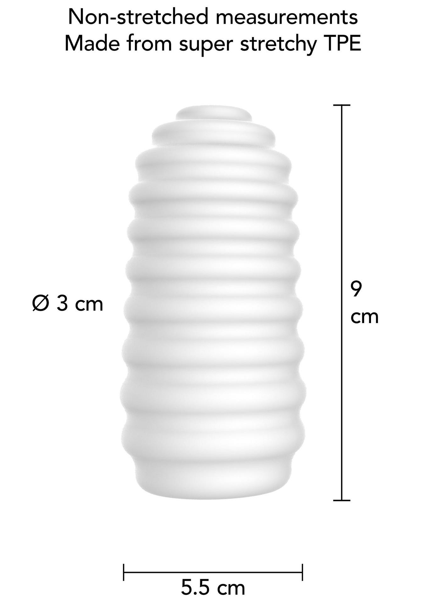 Medium Masturbator Ribs White