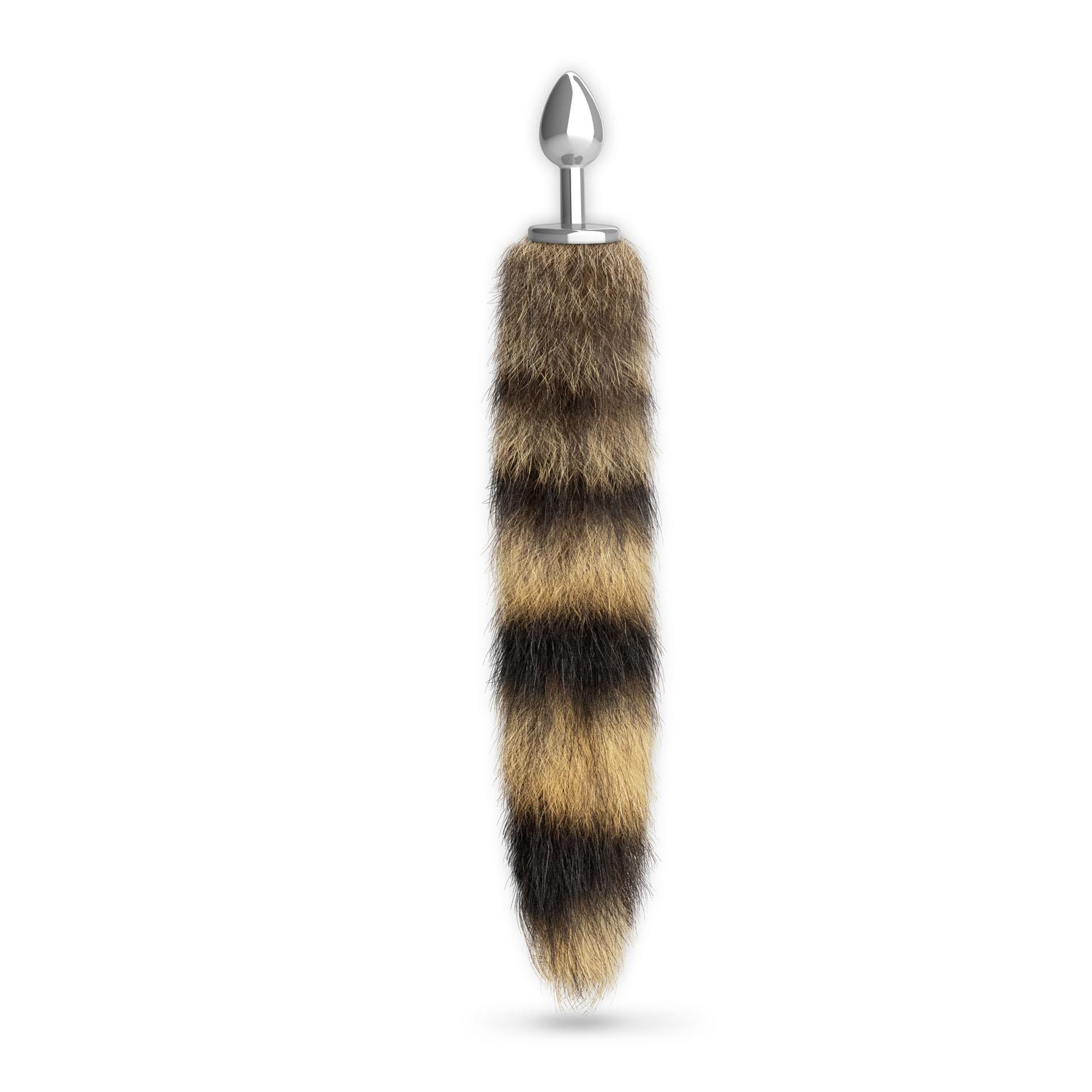 Foxy Silver Metal Anal Plug With Tail Crushious