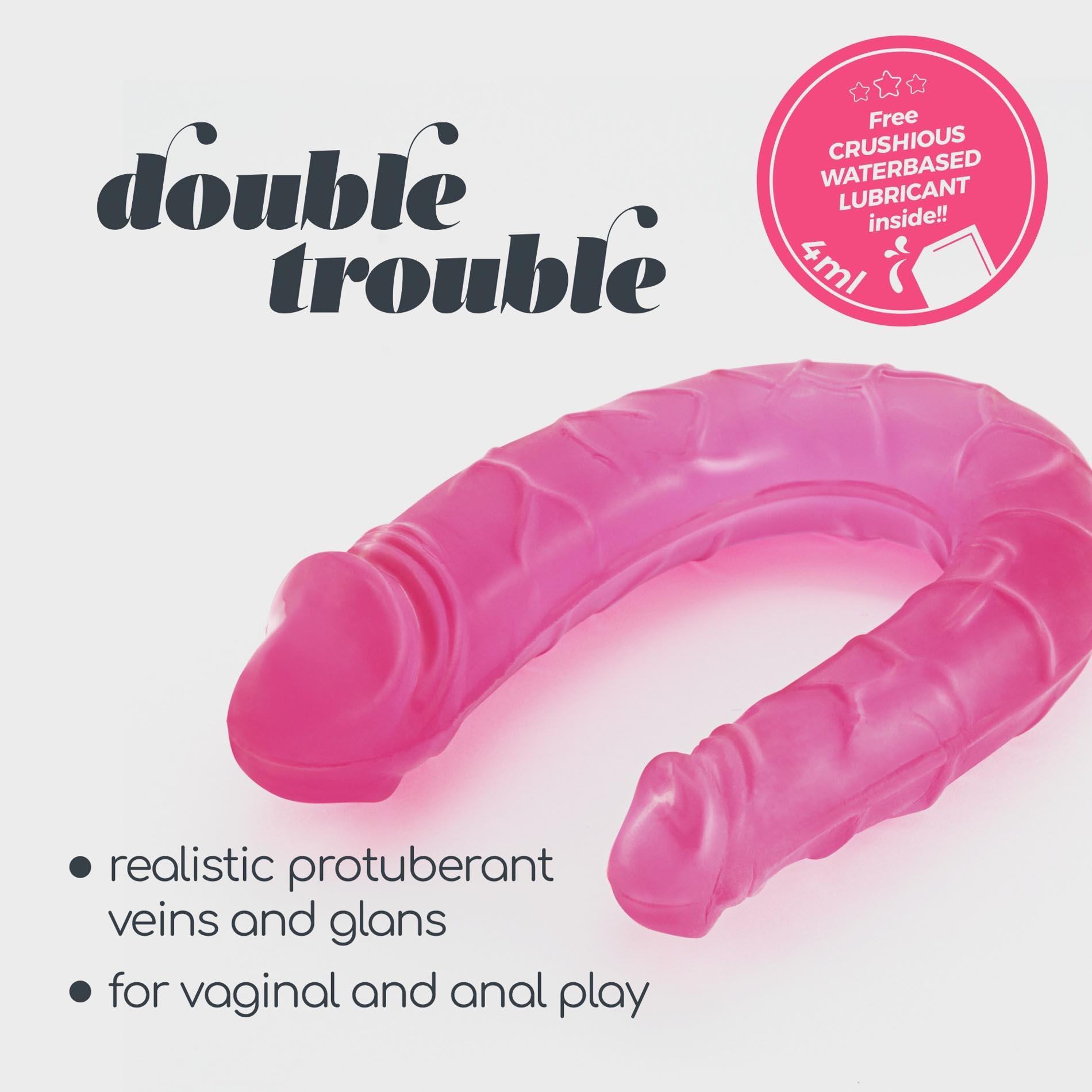 Double Trouble Double Dildo Crushious Pink