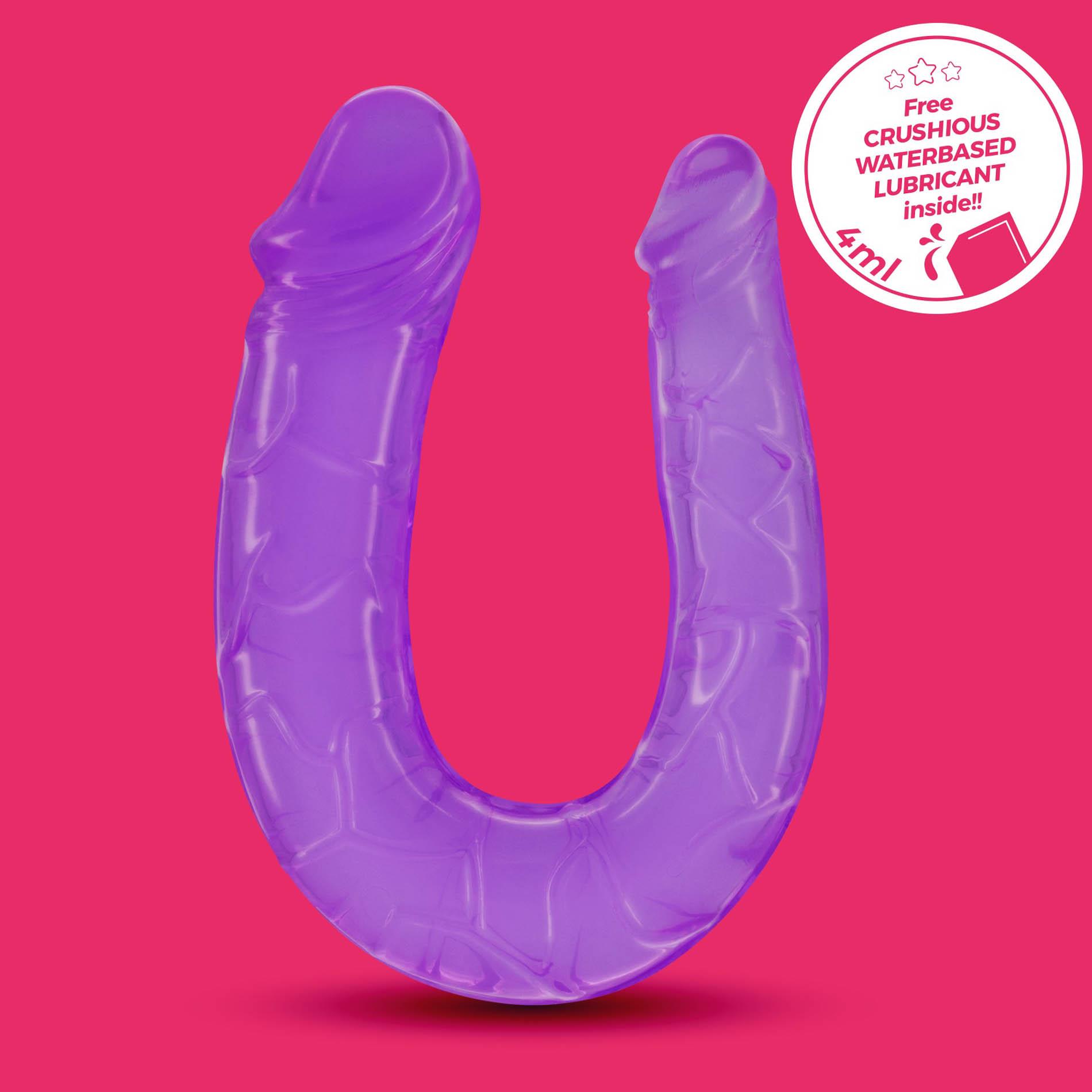 Double Trouble Double Head Dildo Crushious Purple
