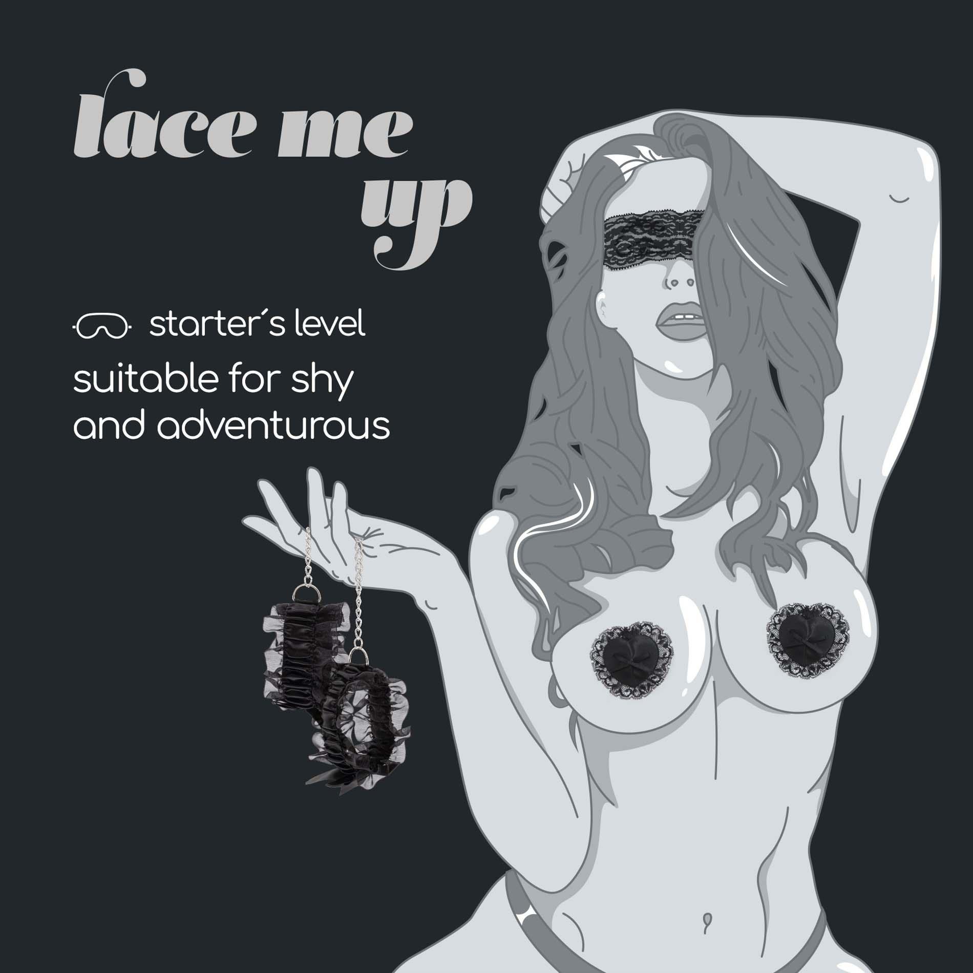 Lace Me Up Black Lace Set Crushious