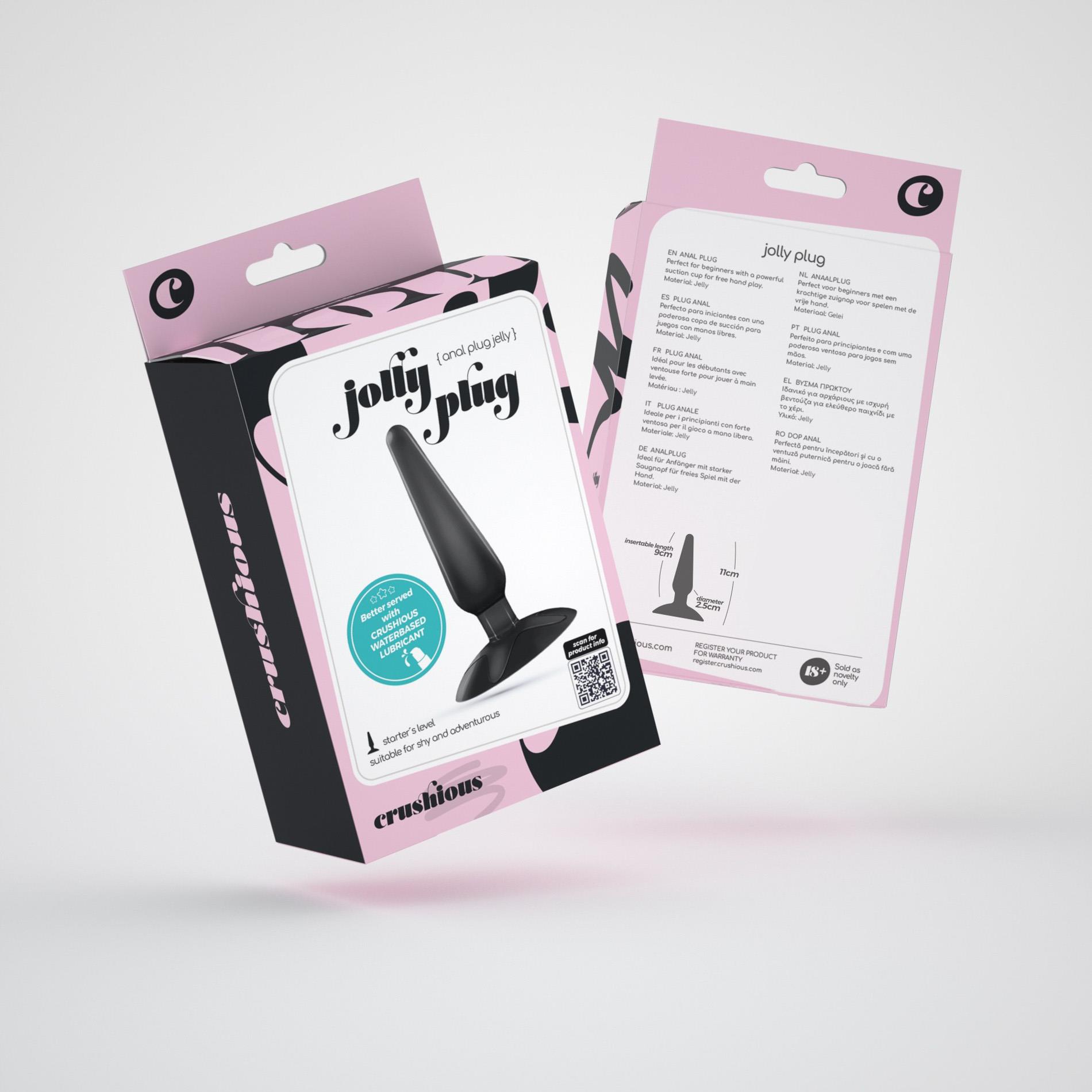 Crushious Jolly Plug Anal Plug Black