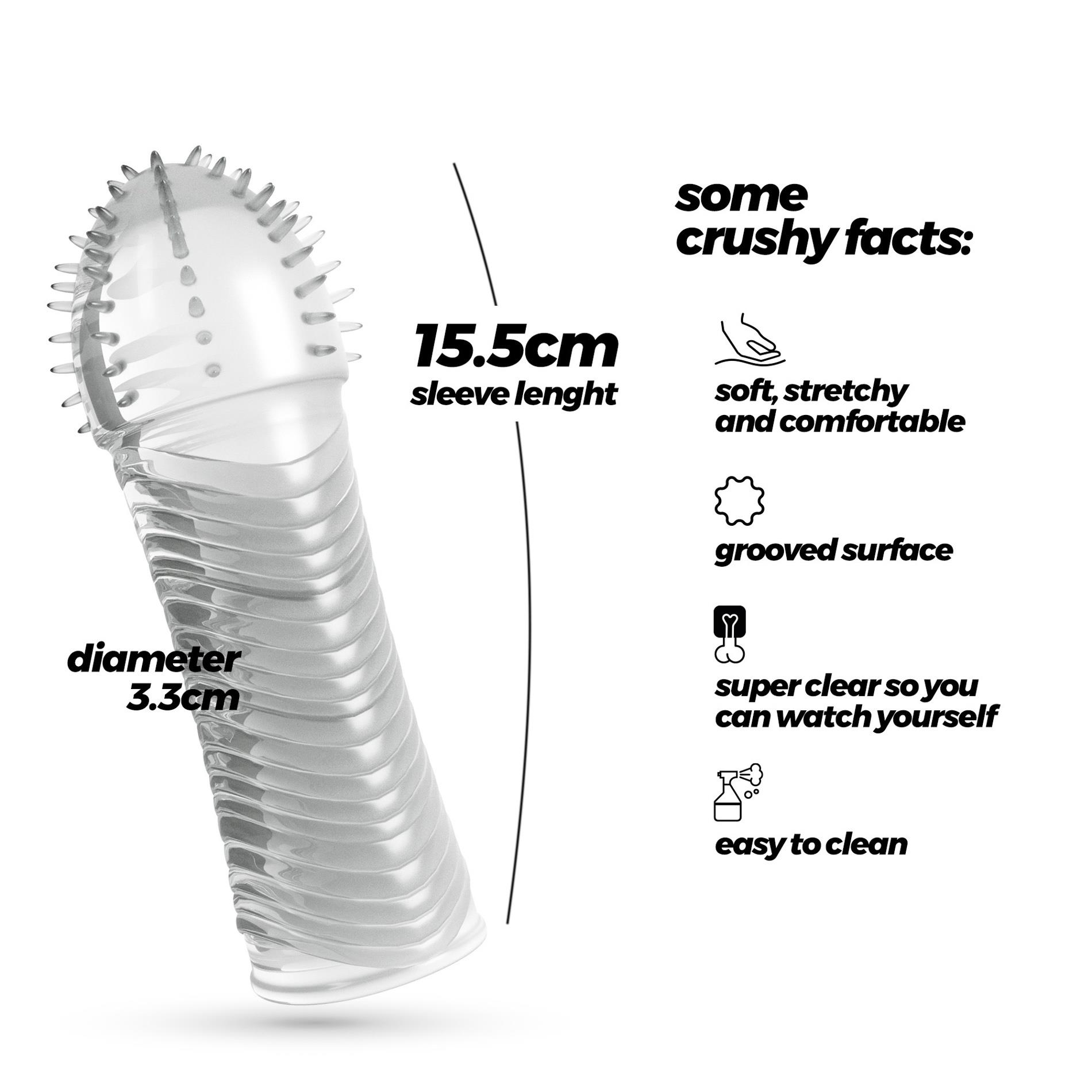 Crushious Ribbed Penis Sleeve