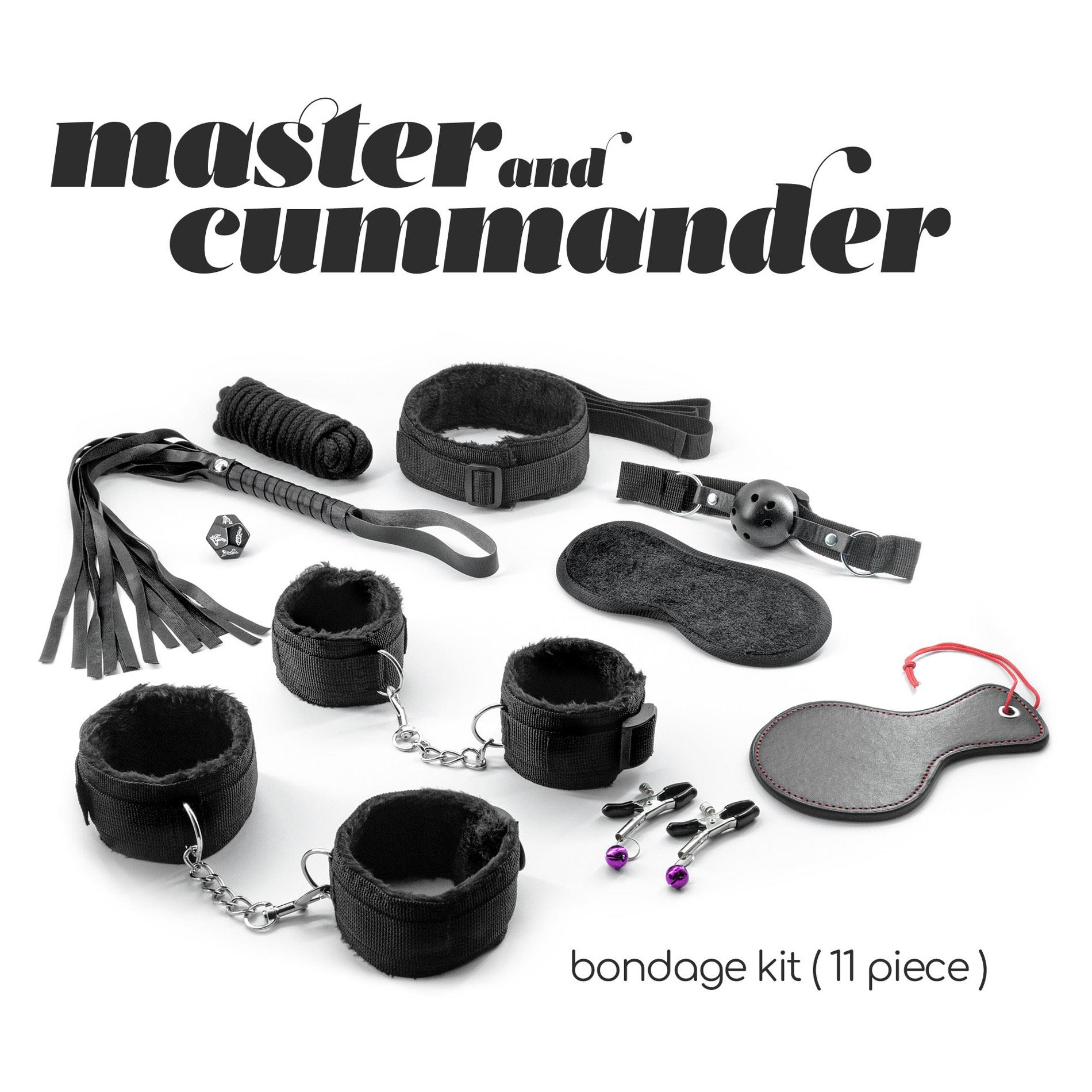 Crushious Master & Cummander 11 Piece Bondage Kit