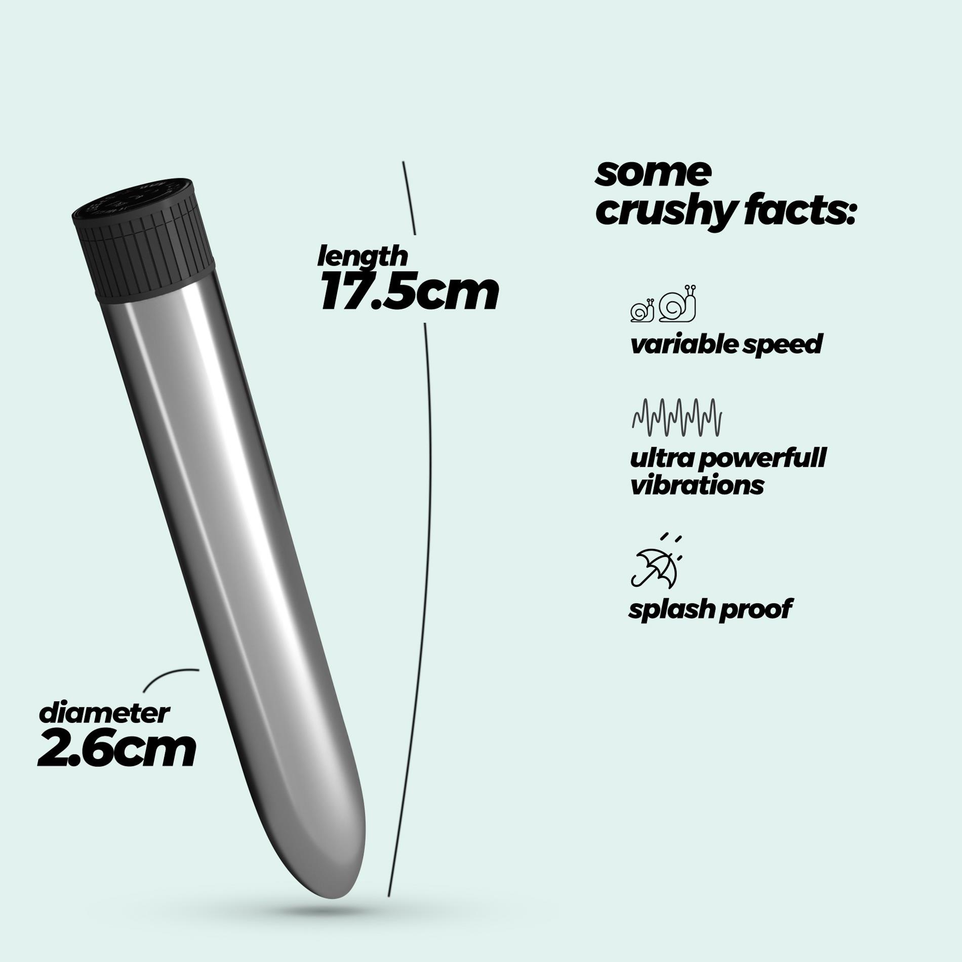 Crushious Classic Vibe Vibrator Silver