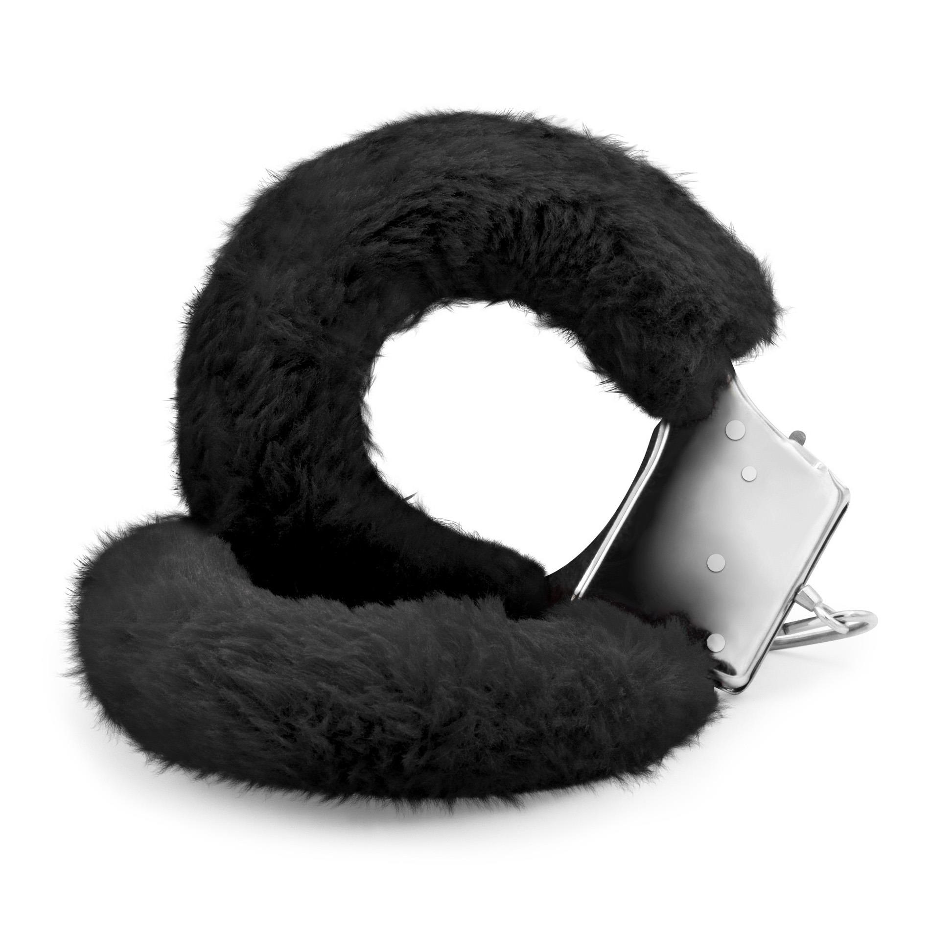Crushious Désir Noir Handcuffs Set + Satin Blindfold And Warming Effect