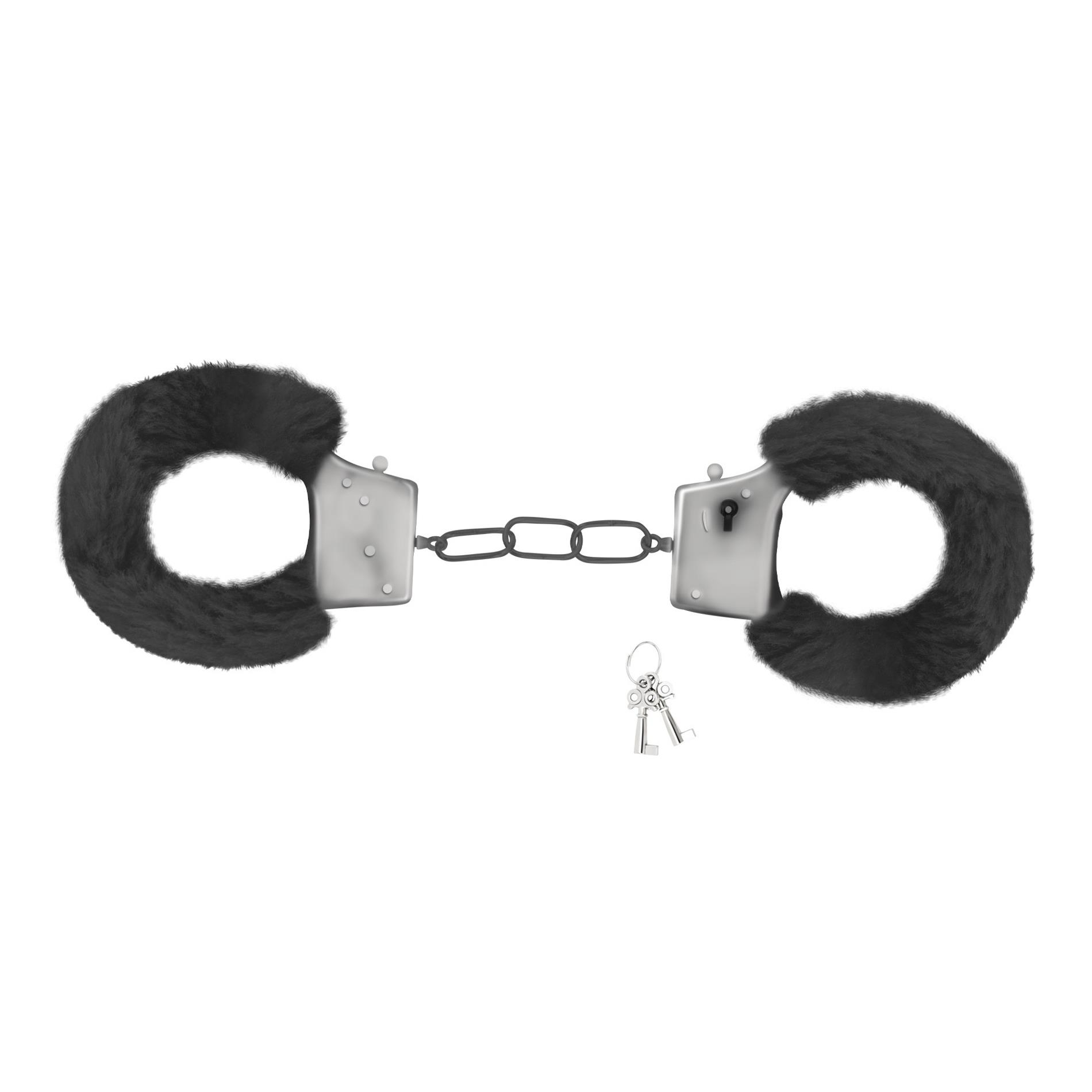 Crushious Désir Noir Handcuffs Set + Satin Blindfold And Warming Effect