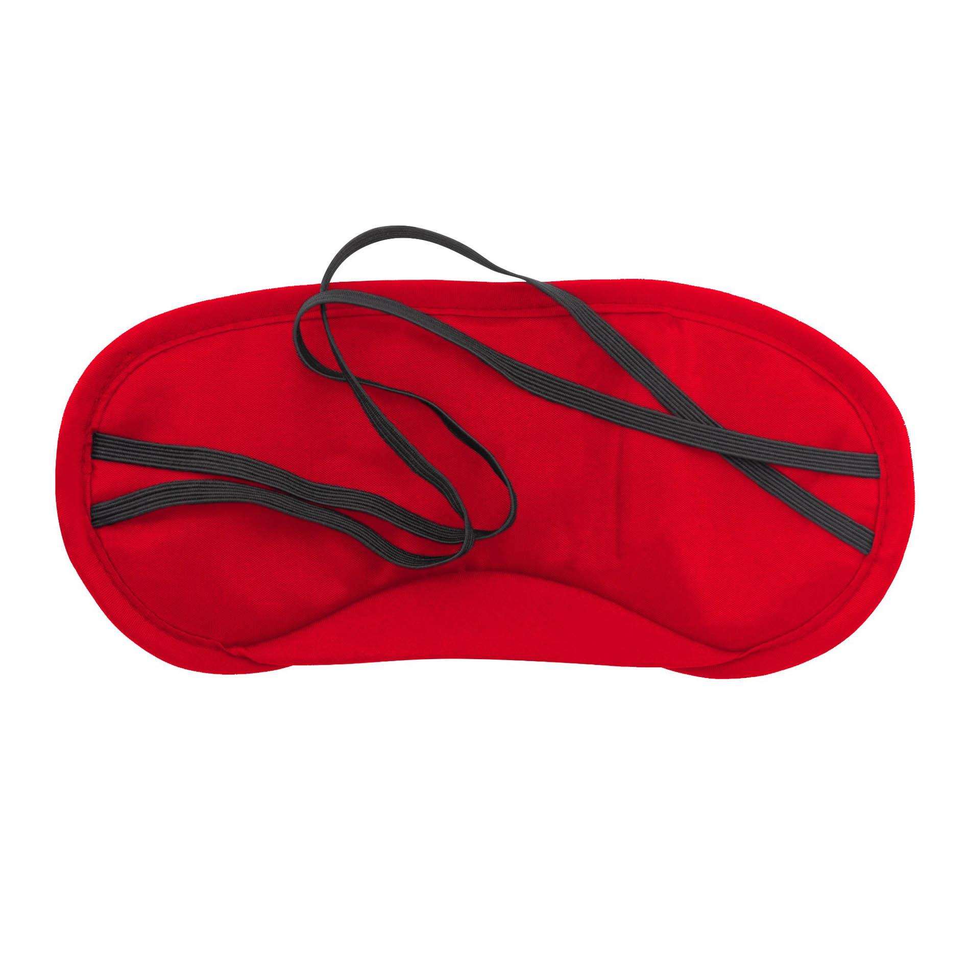 2 Satin Blindfolds Crushious Black & Red