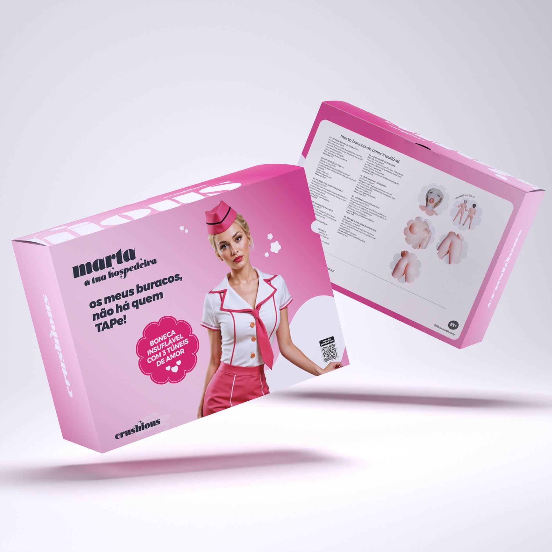 Crushious Marta The Stewardess Inflatable Doll Blonde