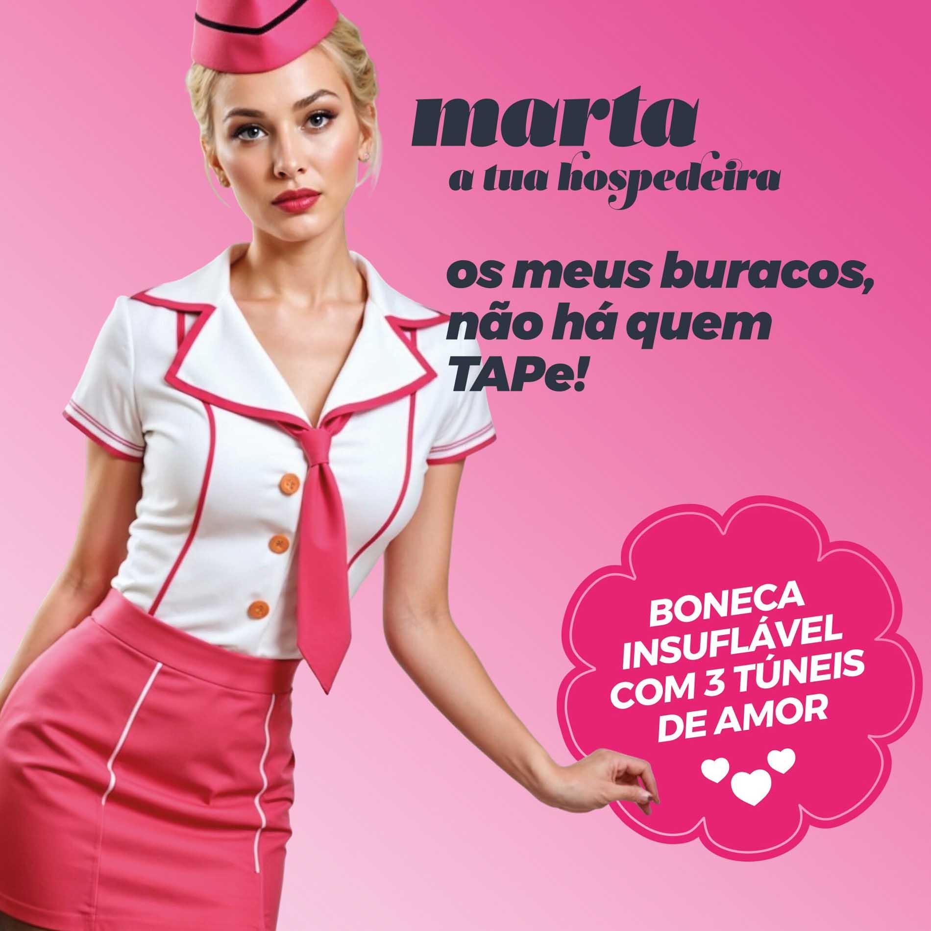 Crushious Marta The Stewardess Inflatable Doll Blonde