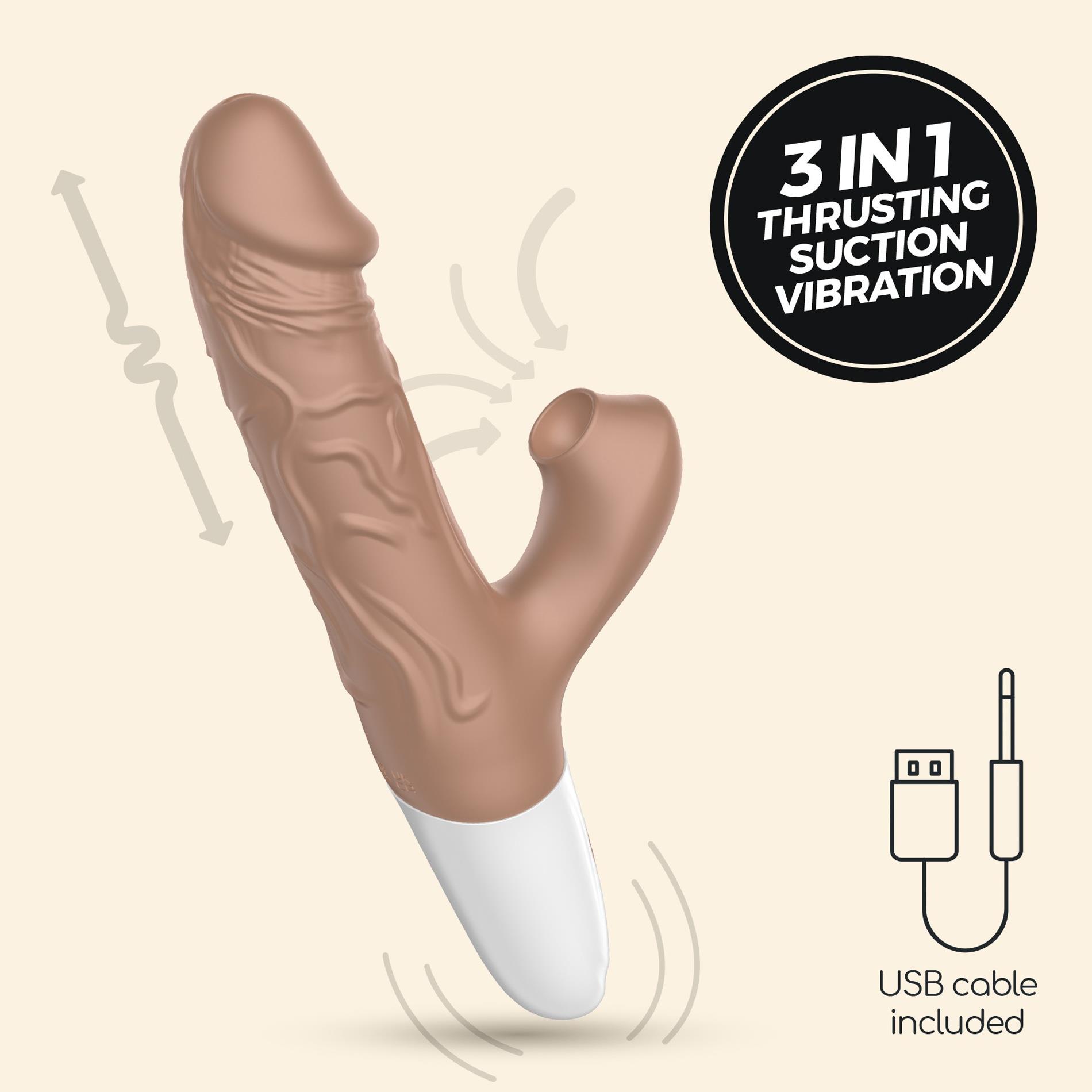 Crushious Thrusting Realistic Vibrator El Matador