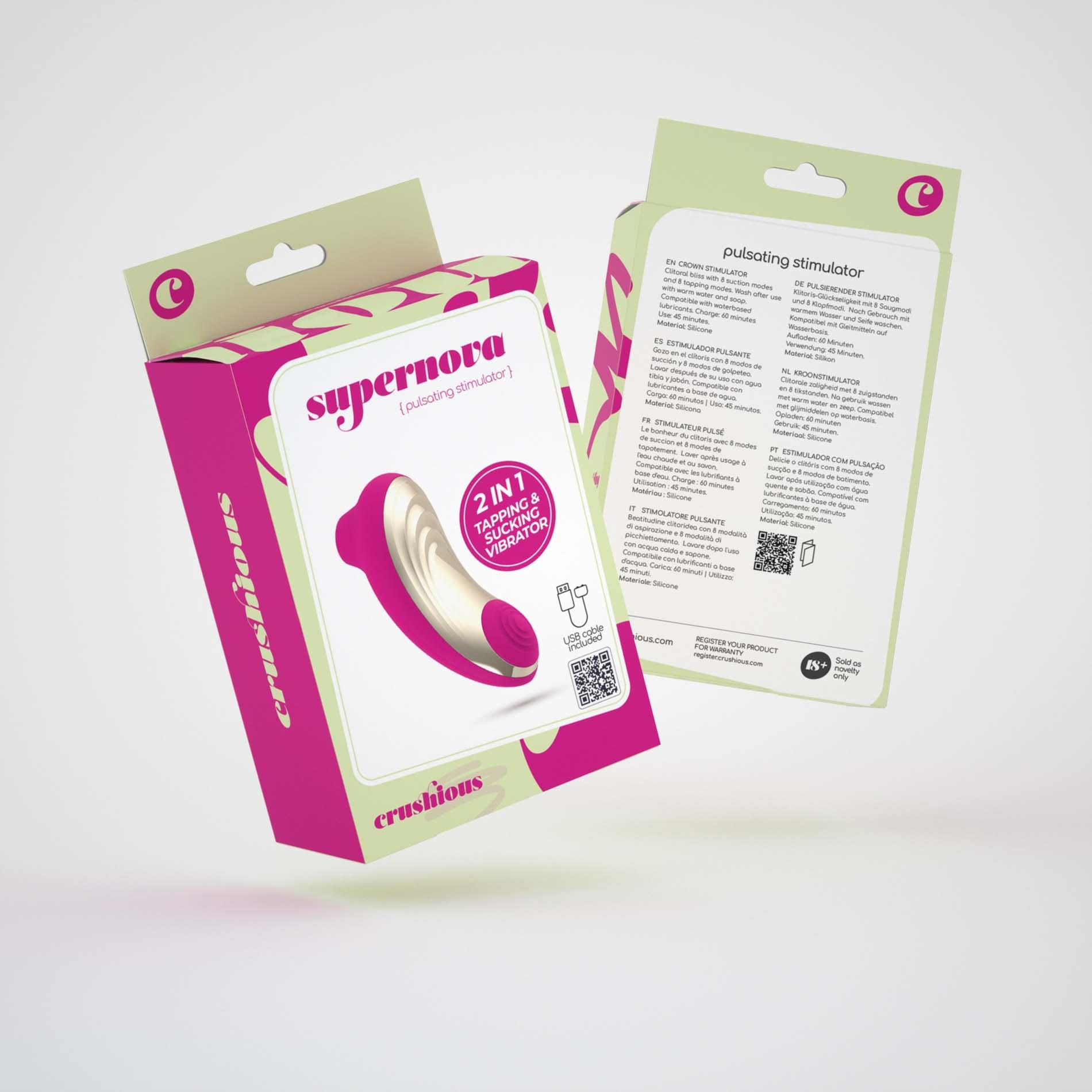 Crushious Supernova Clitoral Stimulator Pink