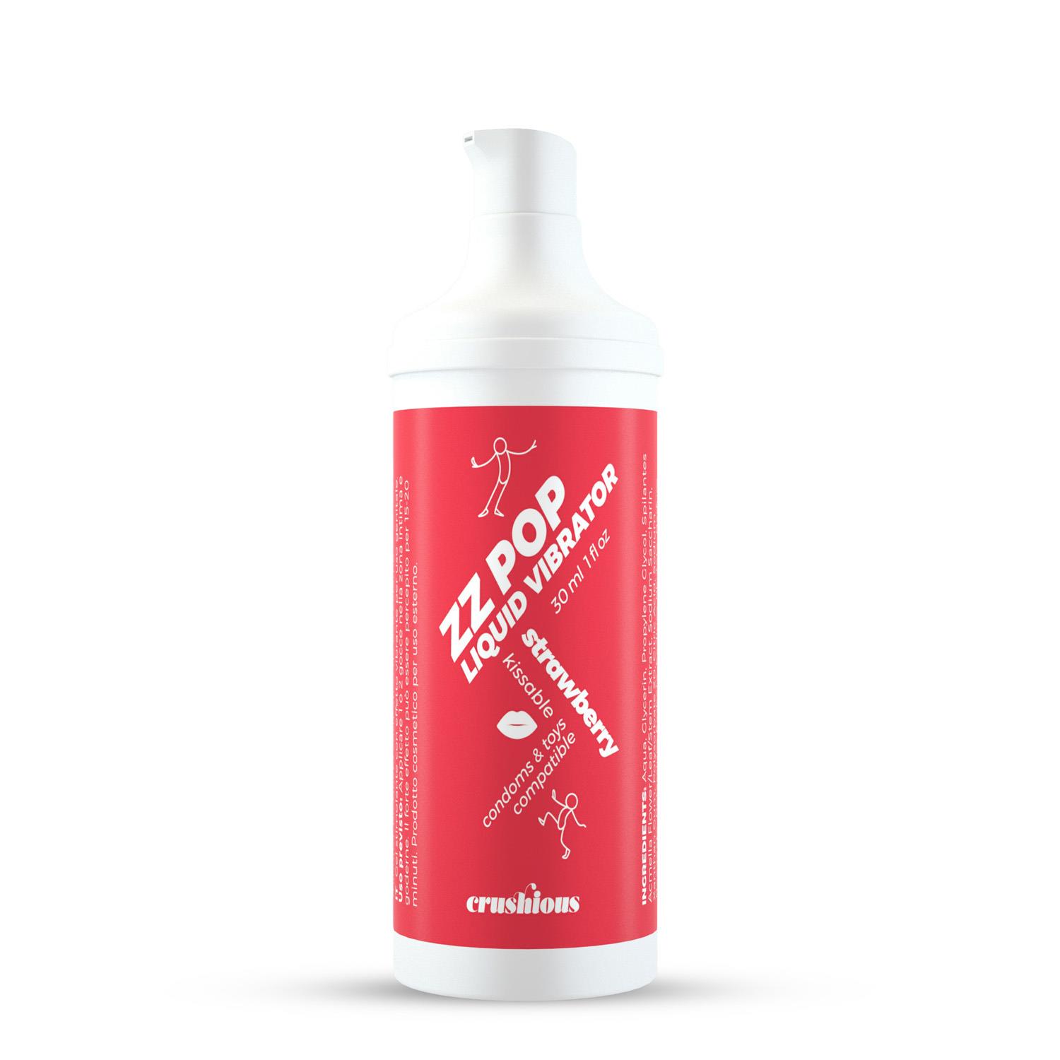 Crushious Zz Pop Liquid Vibrator Strawberry Aroma 30Ml