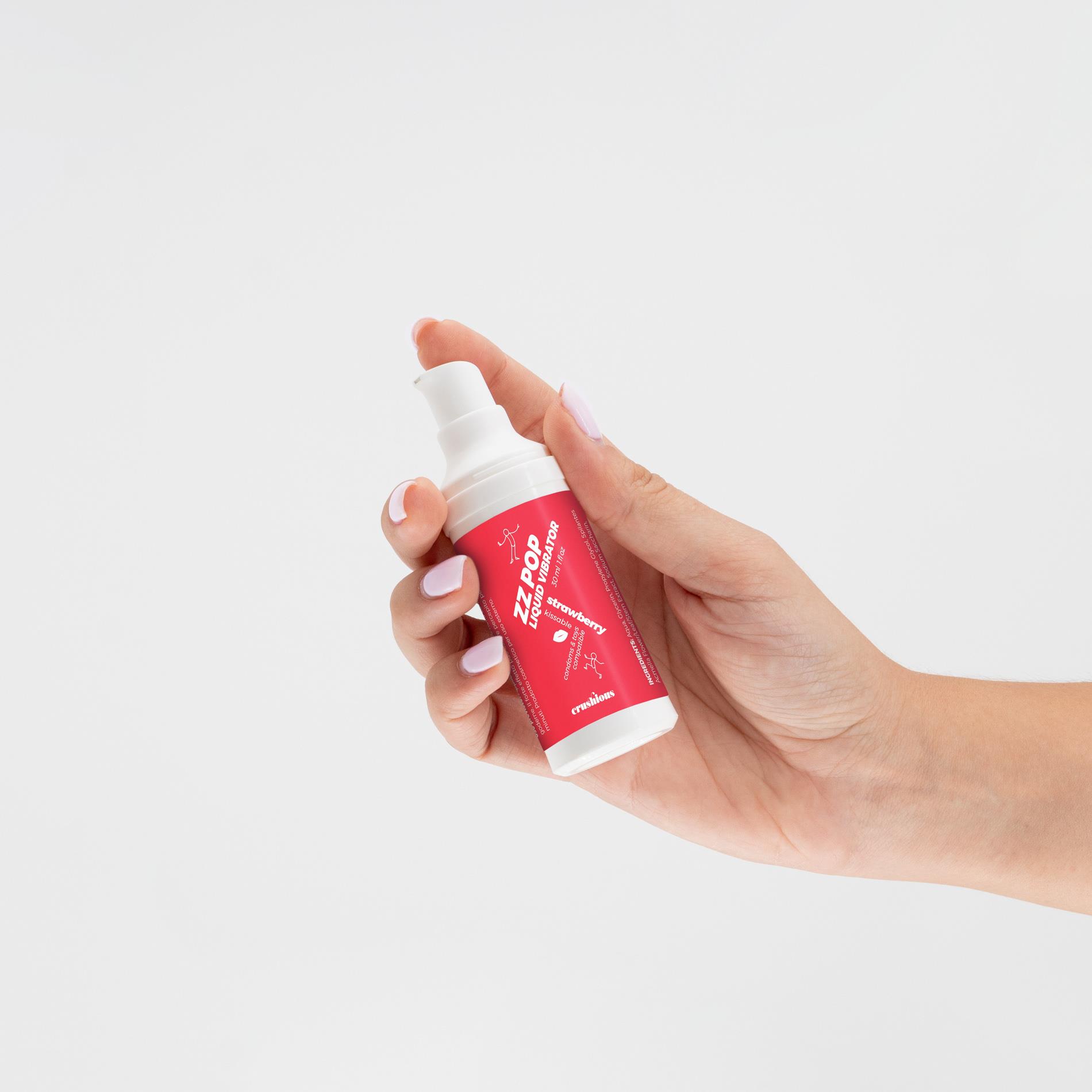 Crushious Zz Pop Liquid Vibrator Strawberry Aroma 30Ml