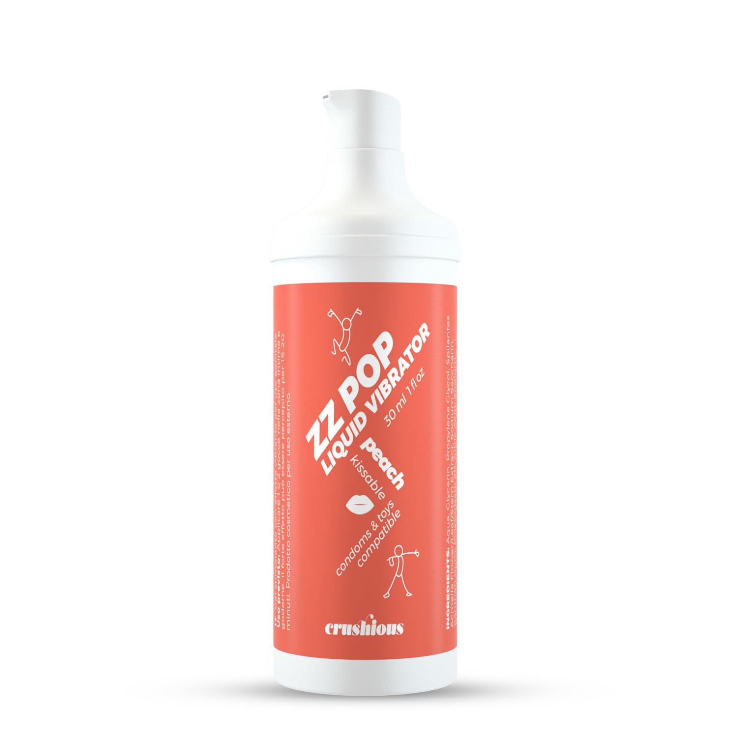 Crushious Zz Pop Liquid Vibrator Peach Aroma 30Ml