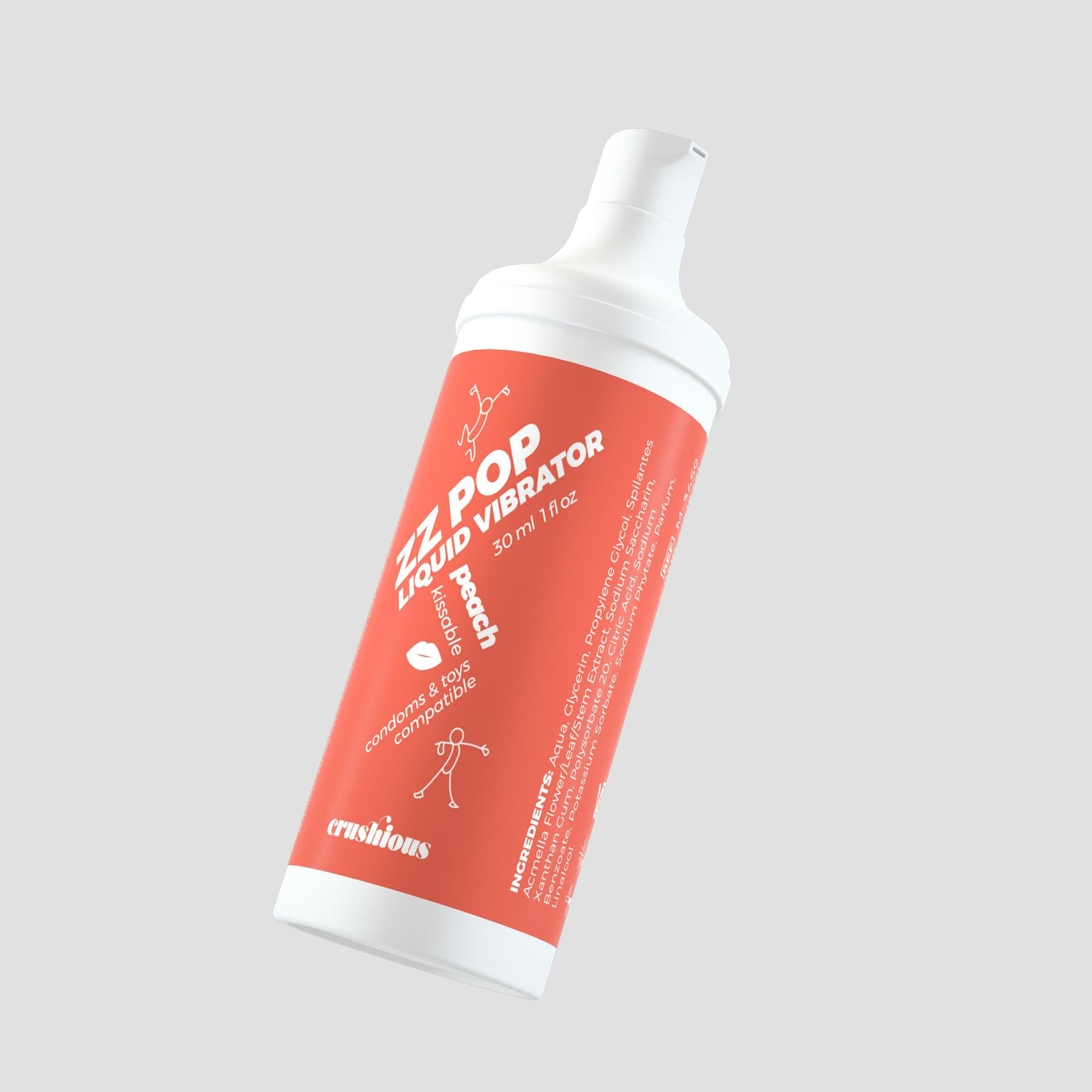 Crushious Zz Pop Liquid Vibrator Peach Aroma 30Ml