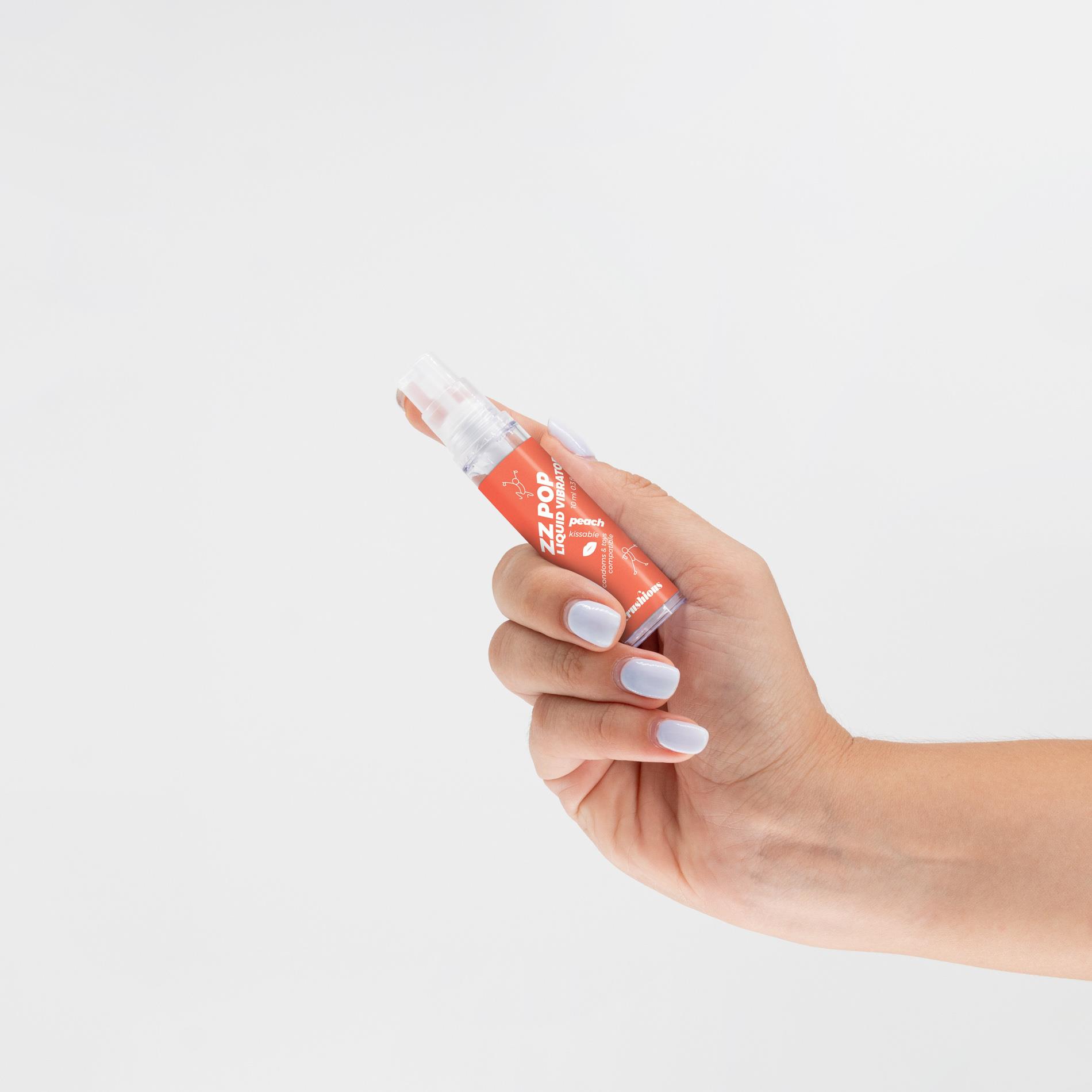 Crushious Zz Pop Liquid Vibrator Peach Aroma 10Ml