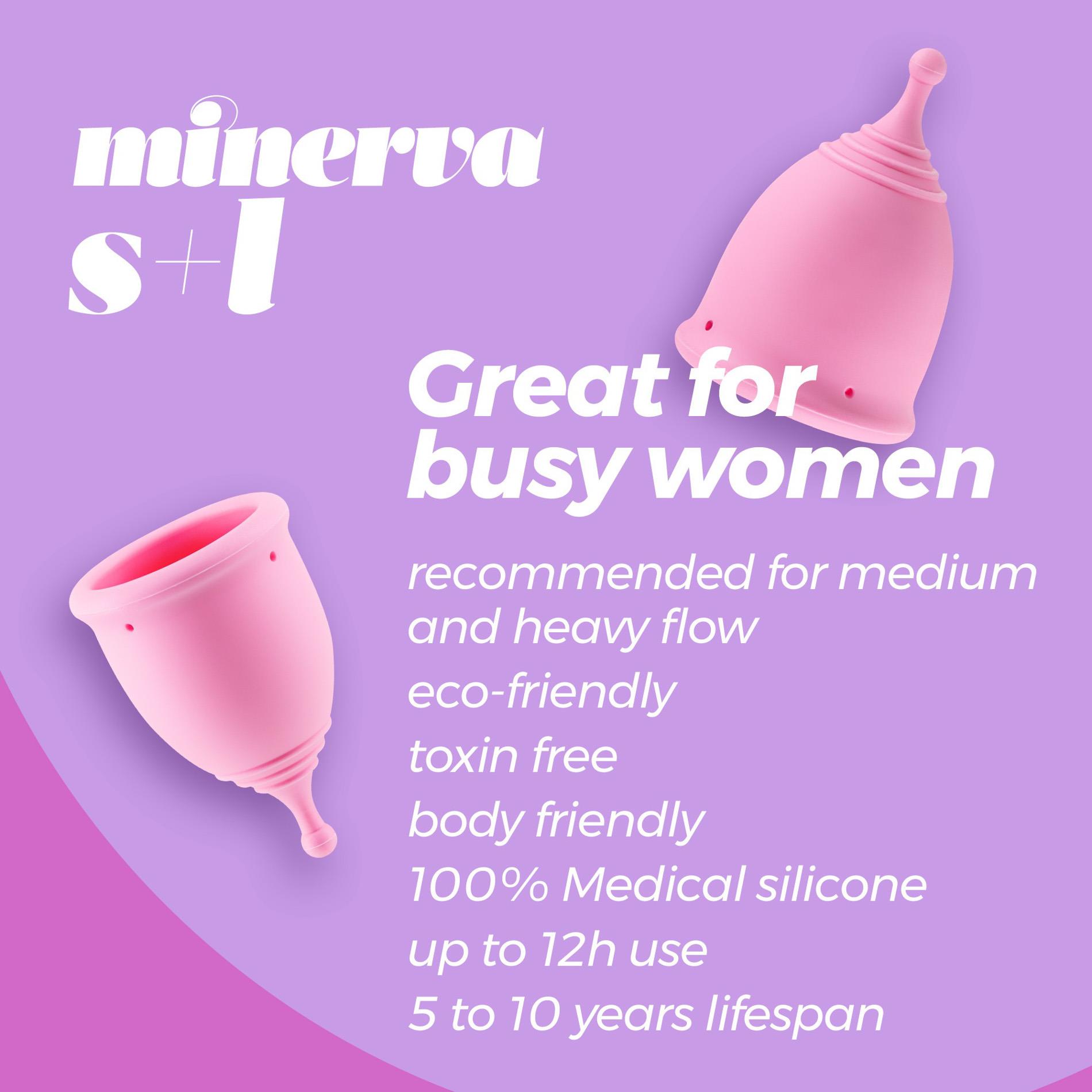 Crushious Minerva S + L Menstrual Cups With Pouch