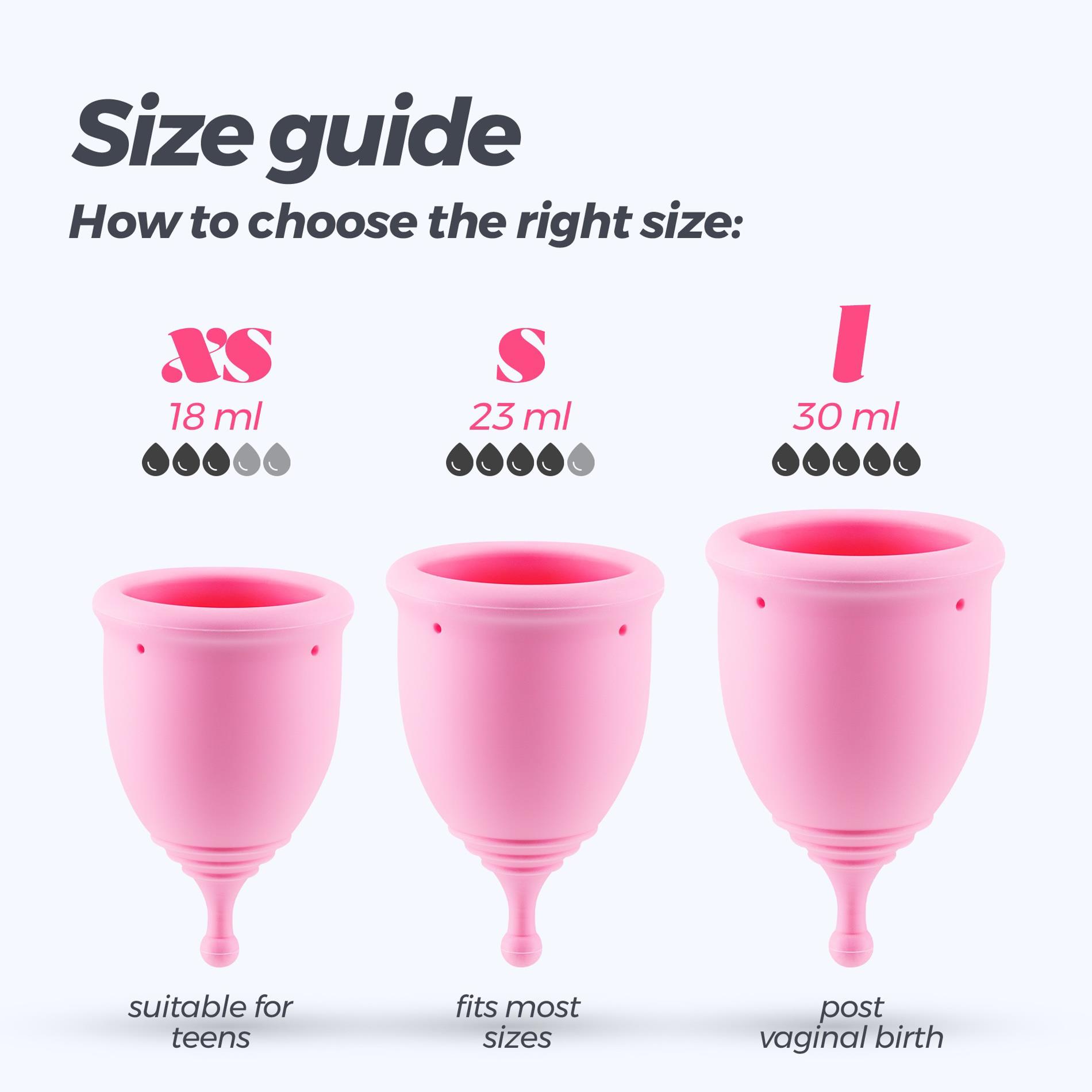 Crushious Minerva S + L Menstrual Cups With Pouch