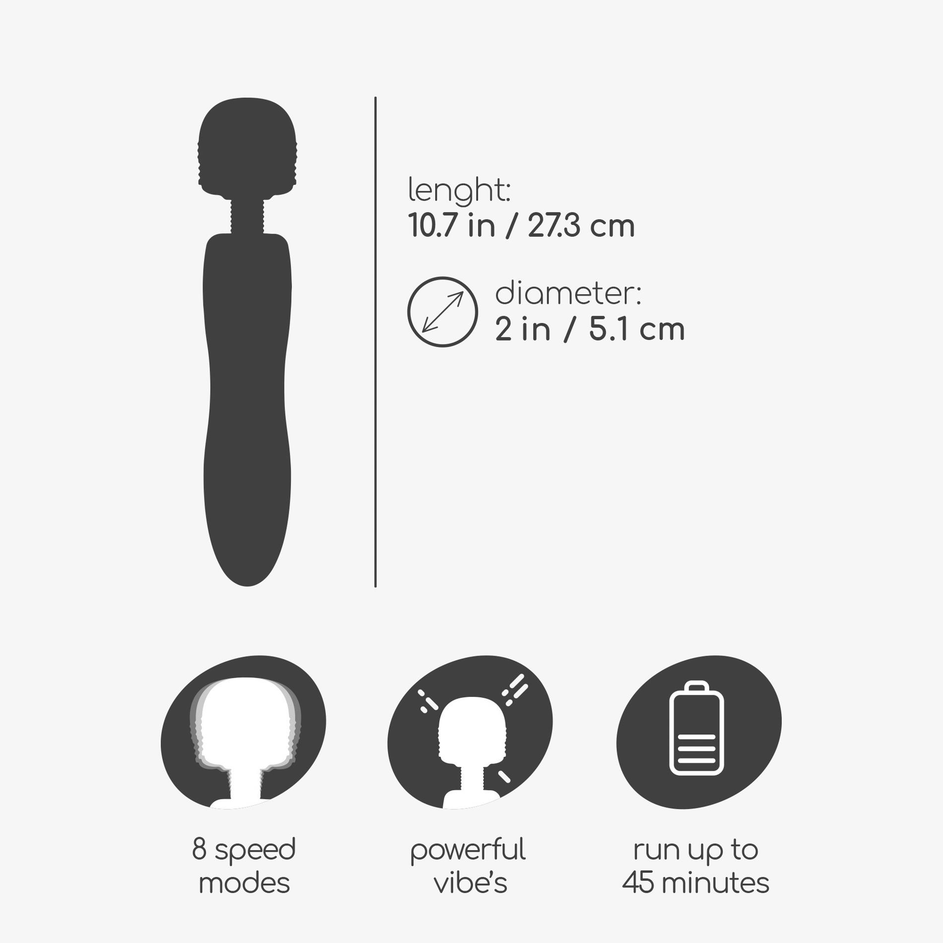Crushious Harlequin Body Wand Massager