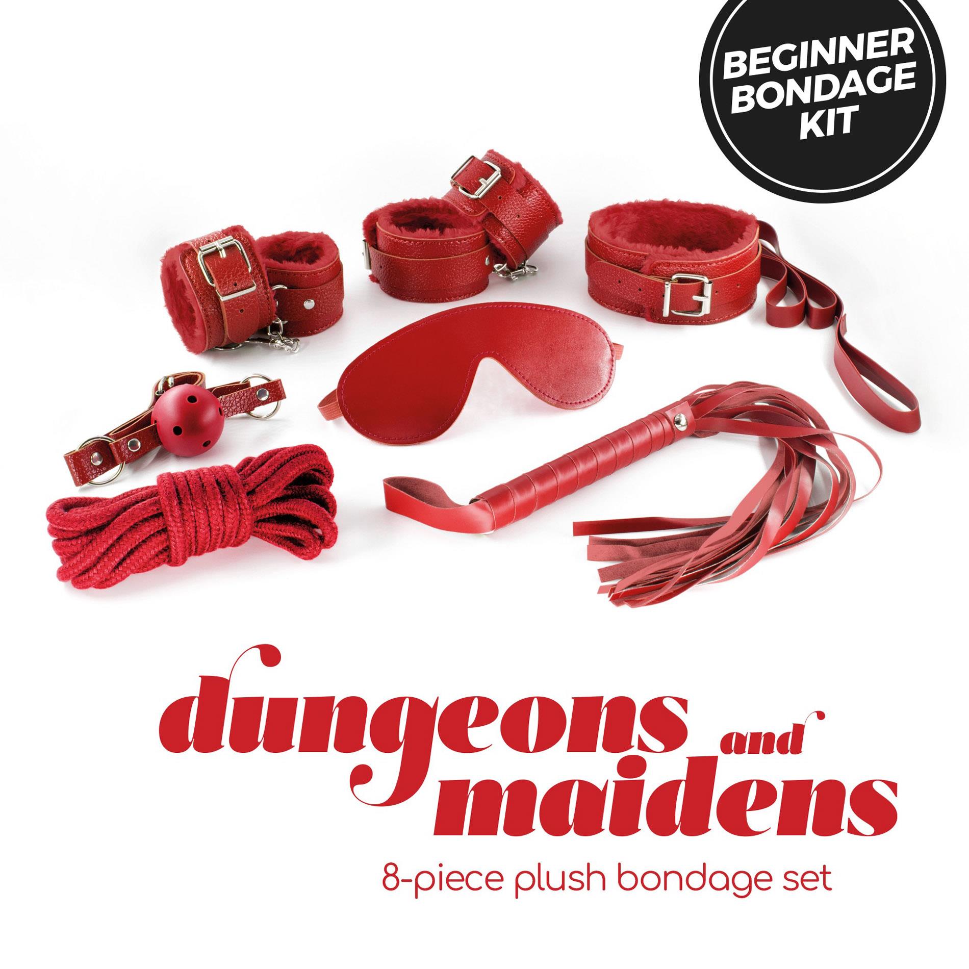 Crushious Dungeons & Maidens Bdsm Kit Red