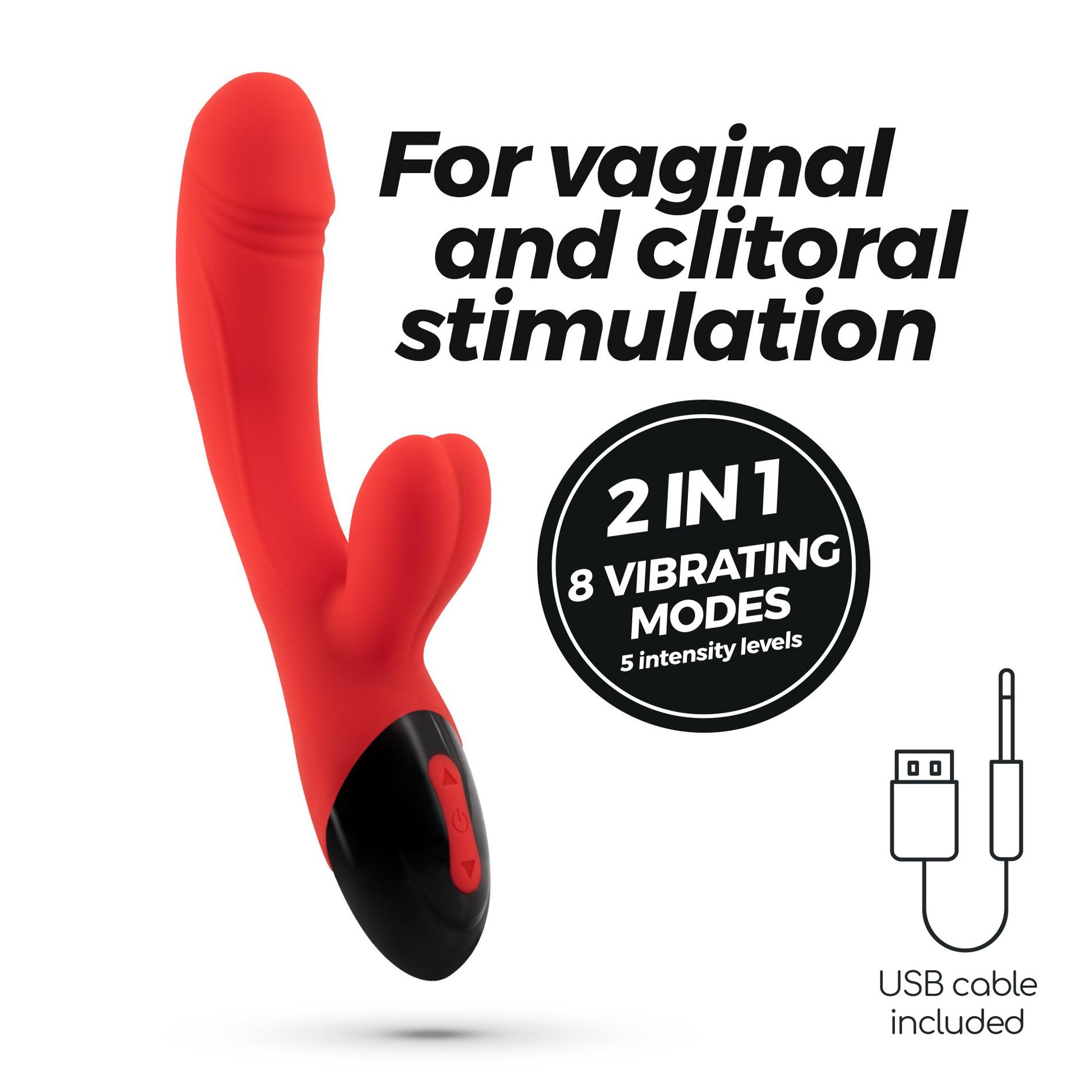 Crushious Dare Dong Rechargeable Rabbit Vibrator