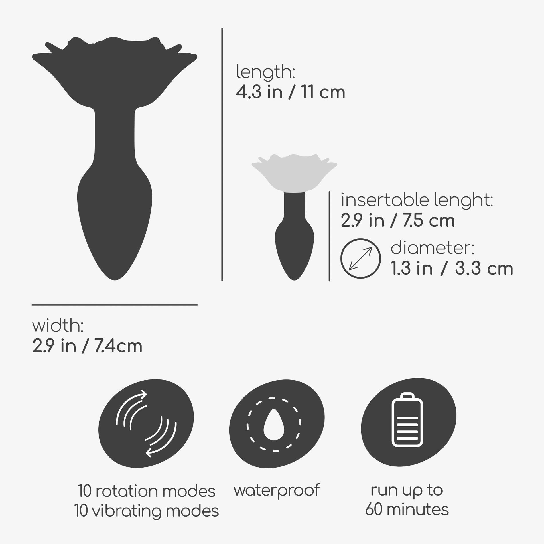 Crushious Giulietta Rotating Anal Plug With Remote