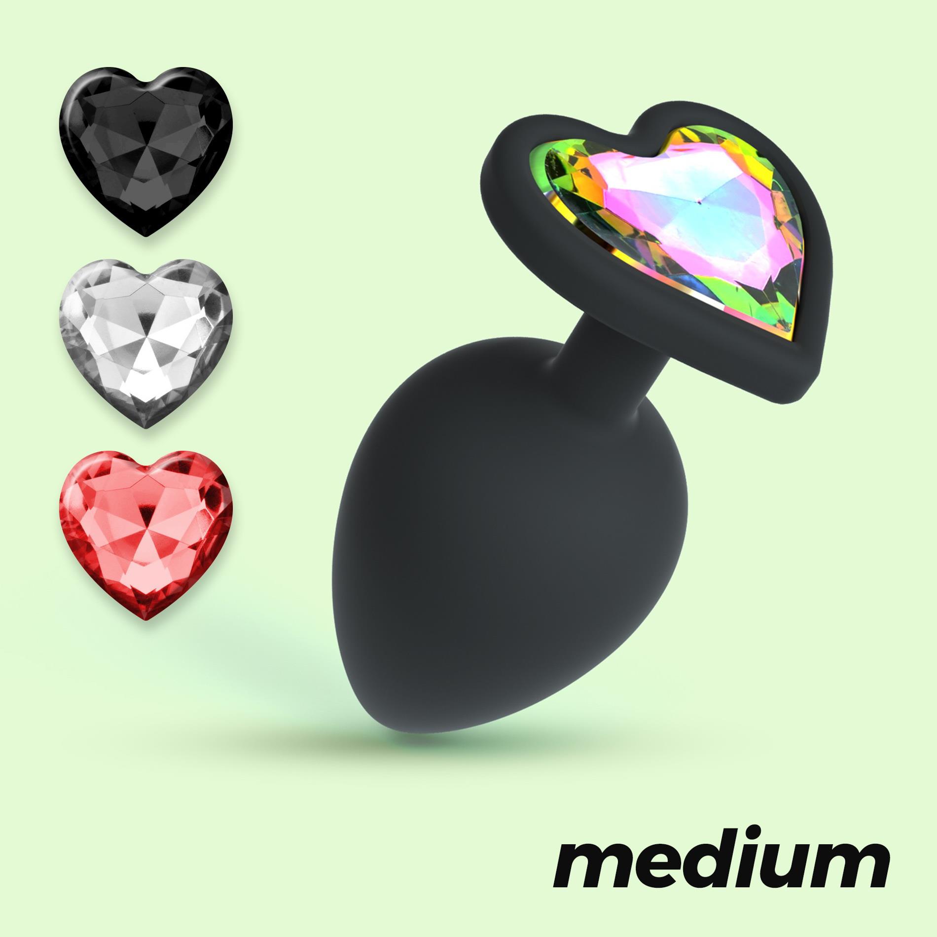 Crushious Cuore Regular Anal Plug With 4 Interchangeable Jewels
