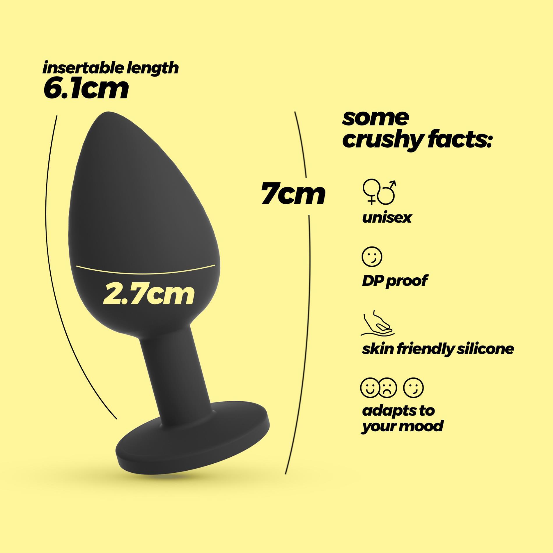Crushious Camileo Small Anal Plug With 4 Interchangeable Jewels