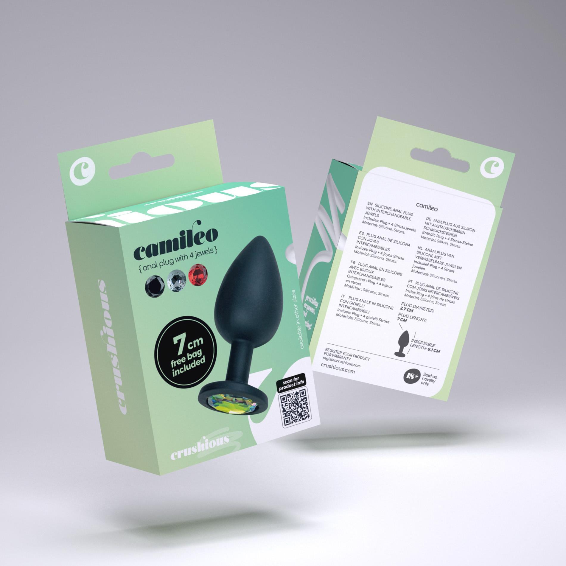 Crushious Camileo Small Anal Plug With 4 Interchangeable Jewels