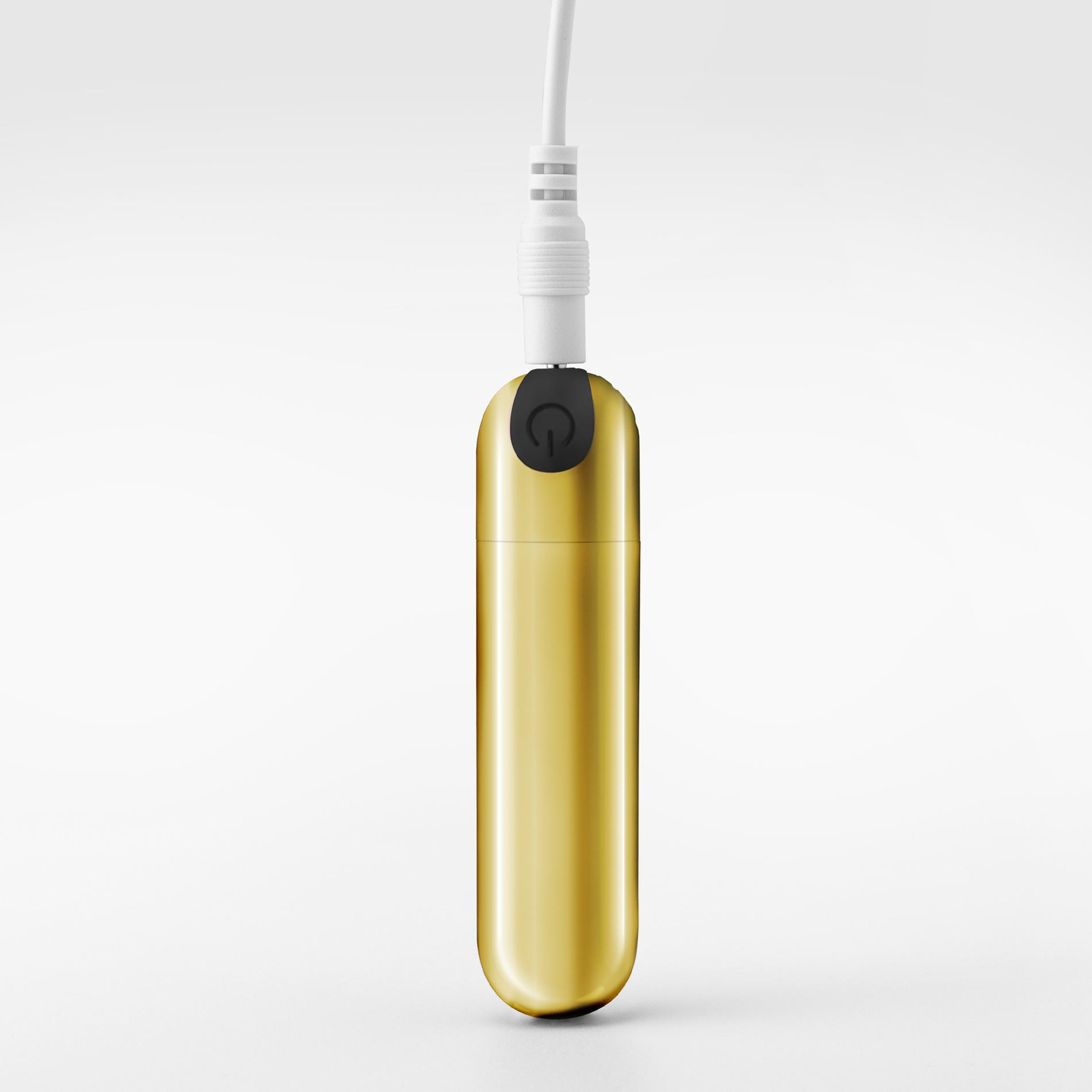 Crushious Imoan Rechargeable Vibrating Bullet Golden