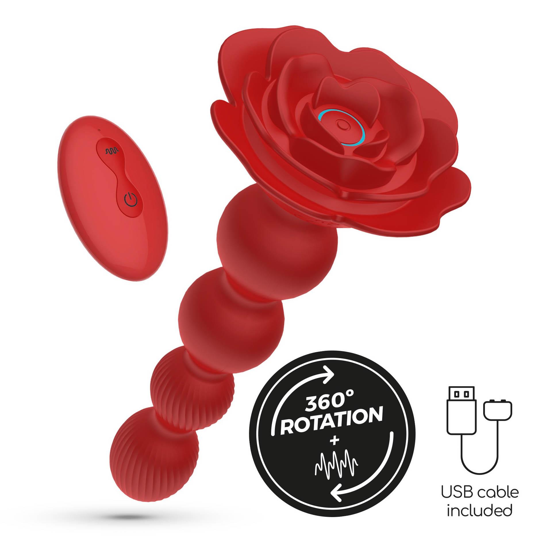 Crushious Rosaline Rotating Anal Plug With Remote Control