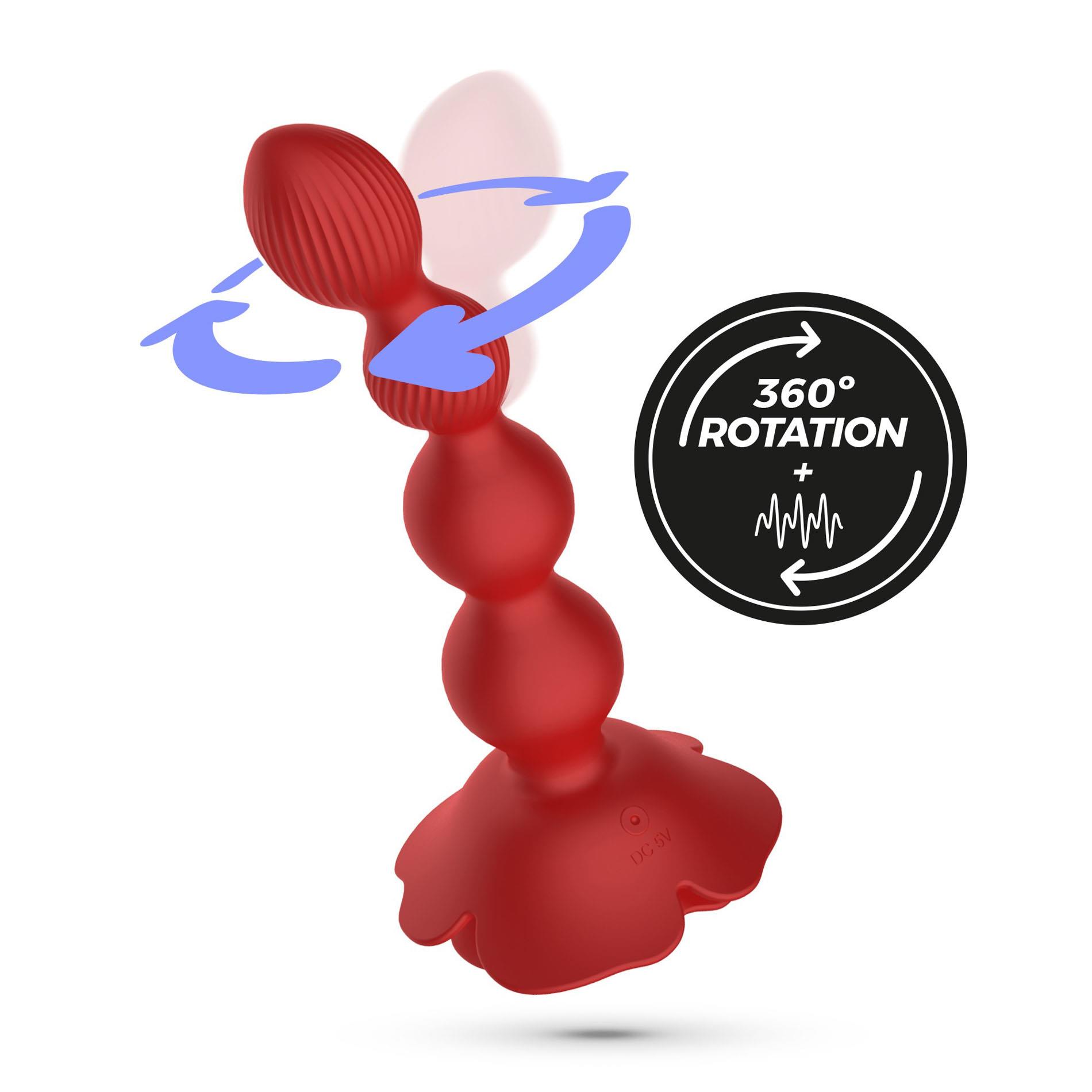 Crushious Rosaline Rotating Anal Plug With Remote Control