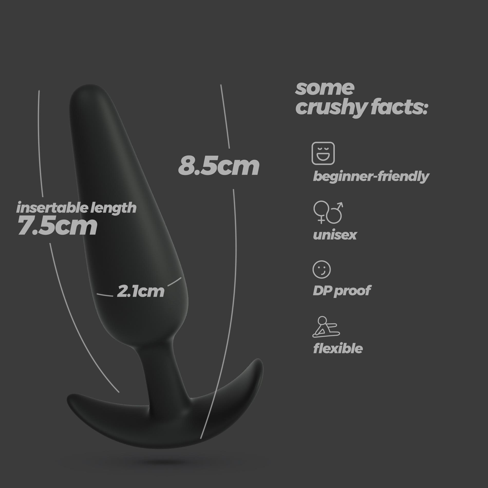 Crushious Tic Silicone Anal Plug Small