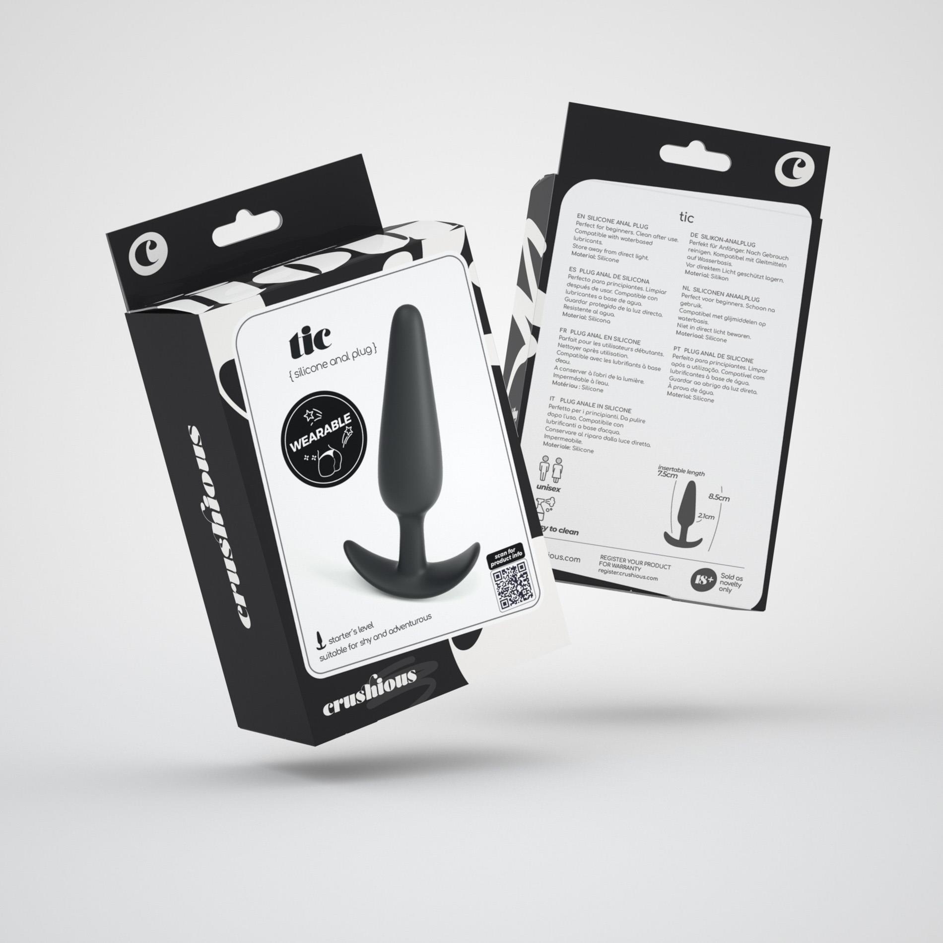 Crushious Tic Silicone Anal Plug Small