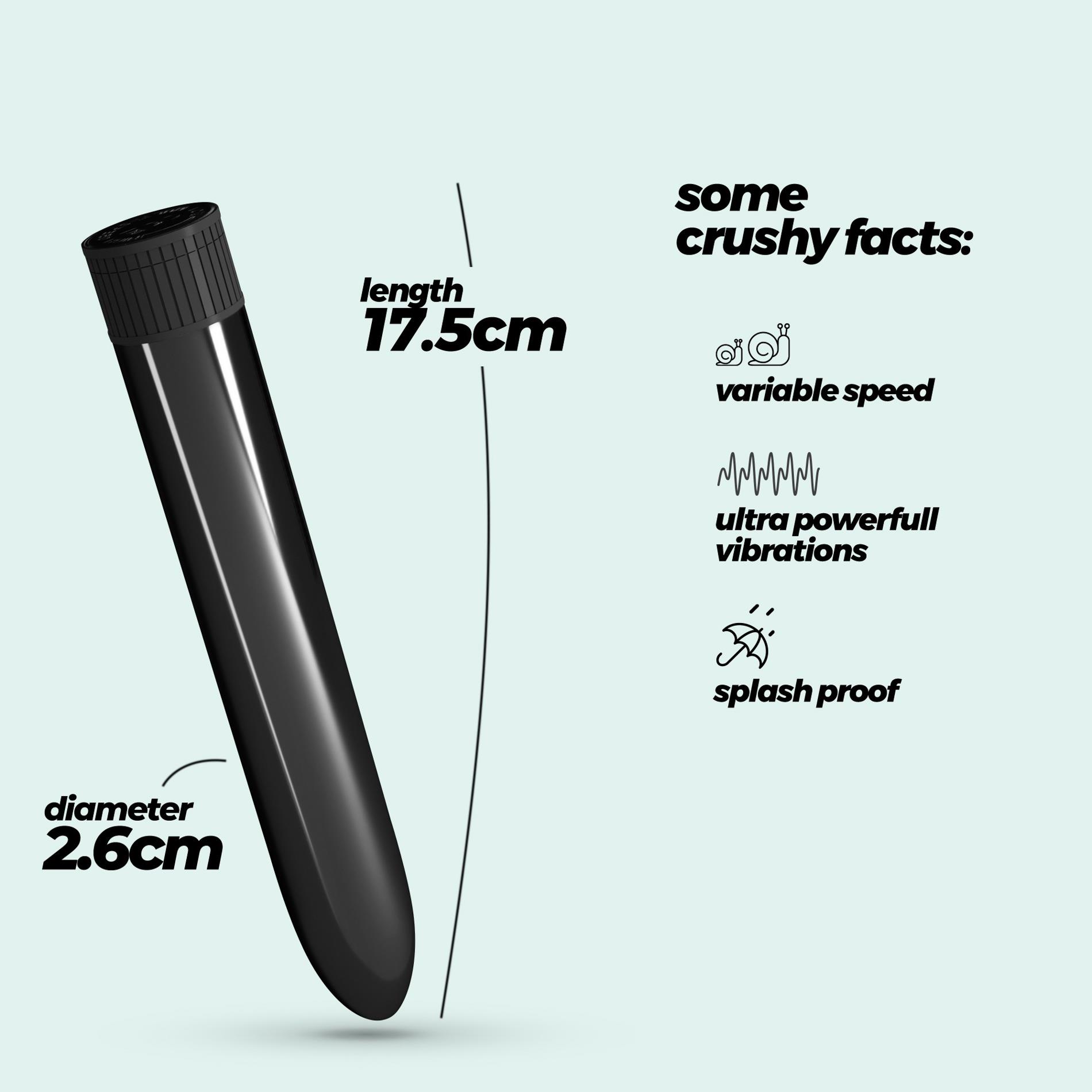 Crushious Classic Vibe Vibrator Black