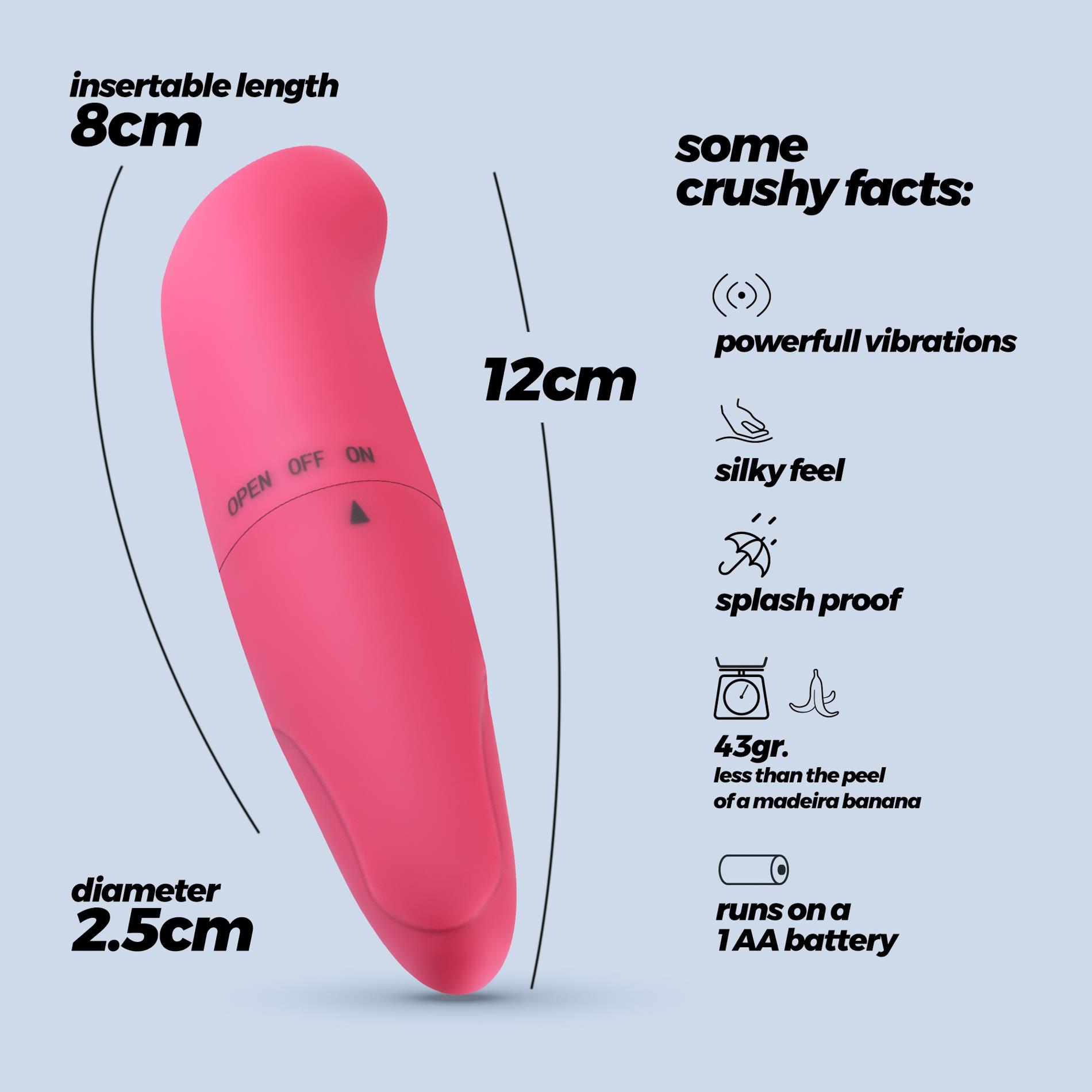 Crushious G-Finder Mini Massager Pink