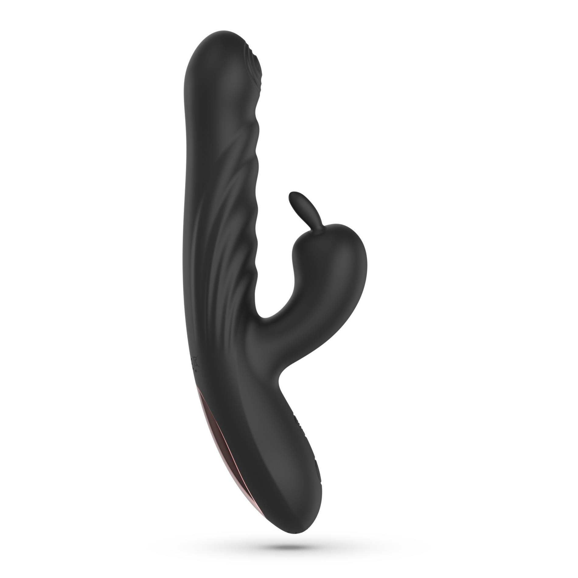 Crushious Lapin Thrusting Rabbit Vibrator Black