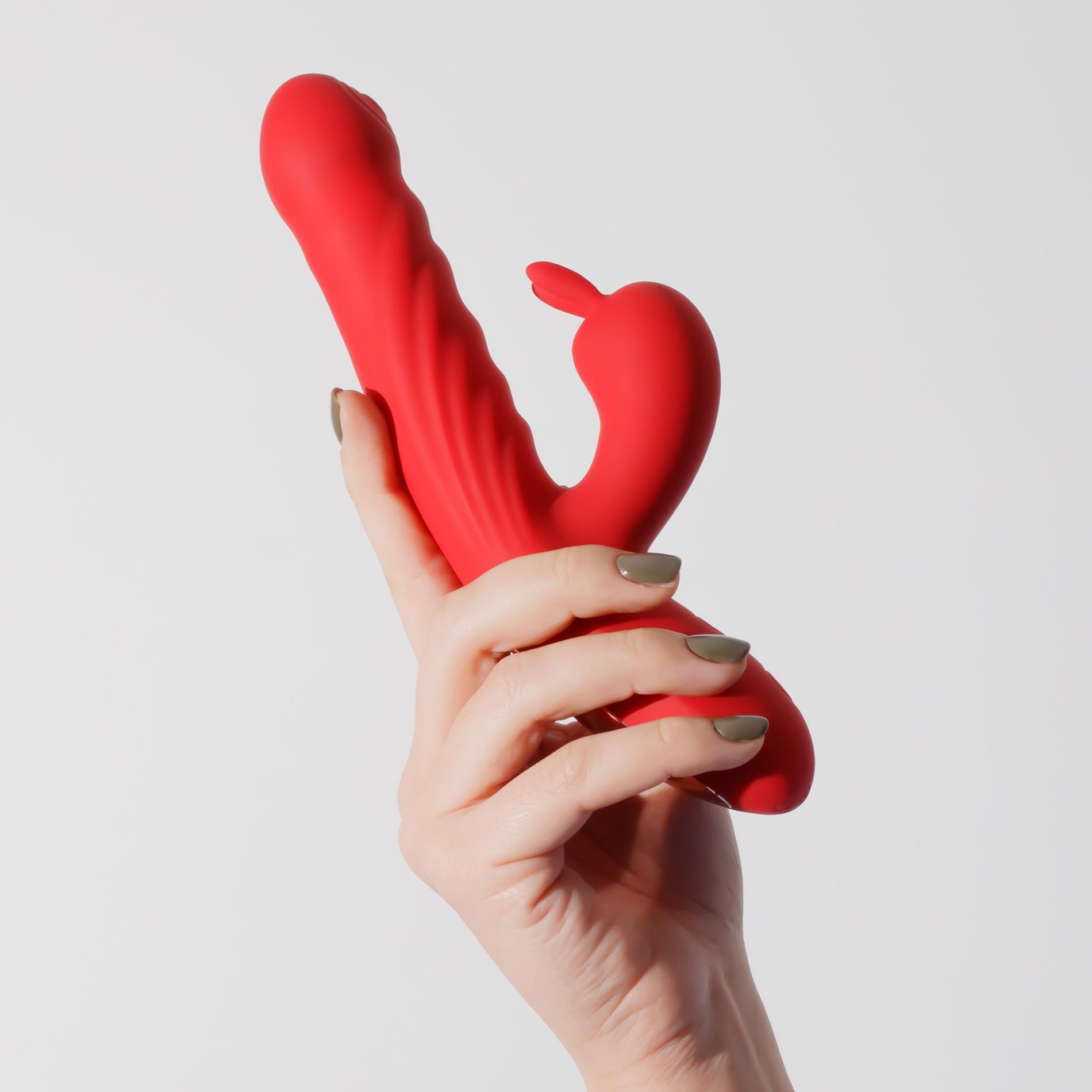 Crushious Lapin Thrusting Rabbit Vibrator Red
