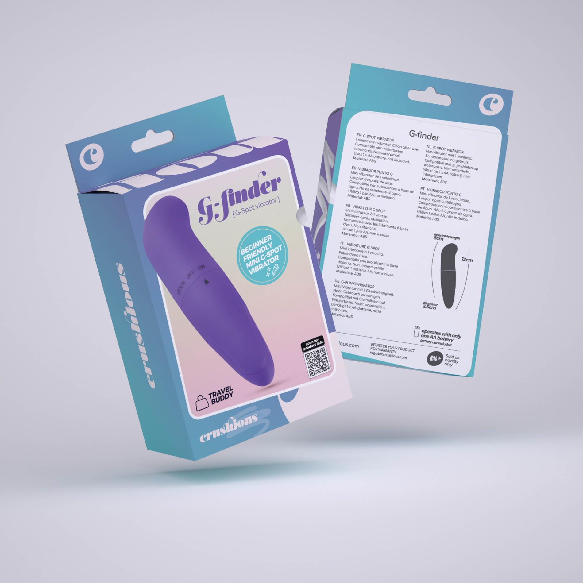 Crushious G-Finder Mini Massager Purple