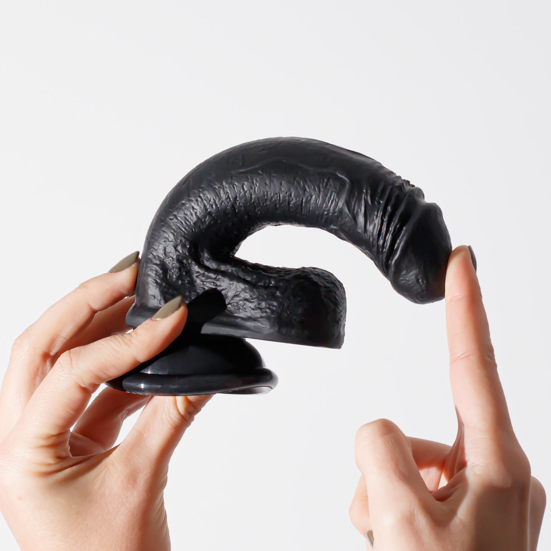 Crushious Inviktus 7 Liquid Silicone Dildo Black
