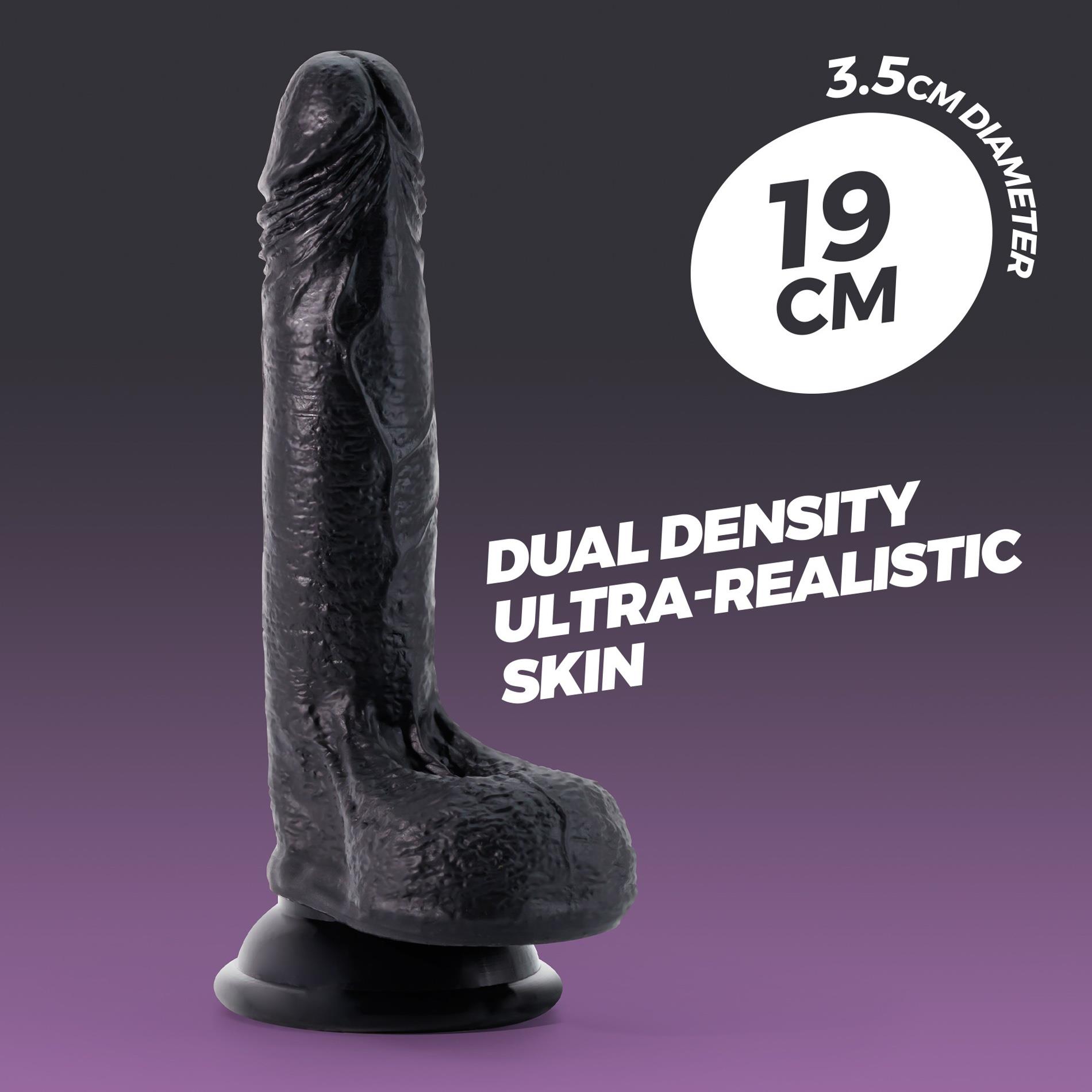 Crushious Inviktus 7 Liquid Silicone Dildo Black
