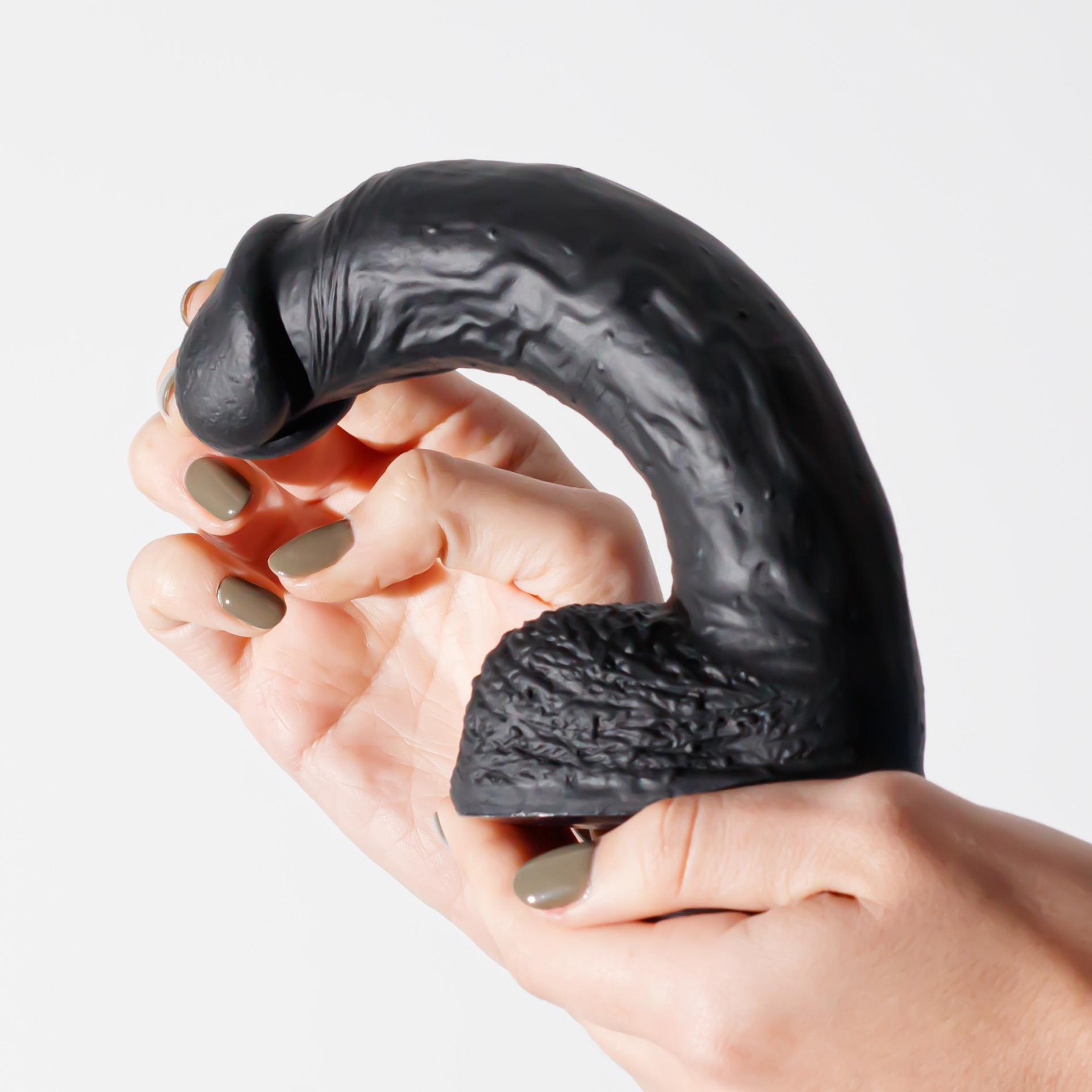 Crushious Inviktus 8 Liquid Silicone Dildo Black