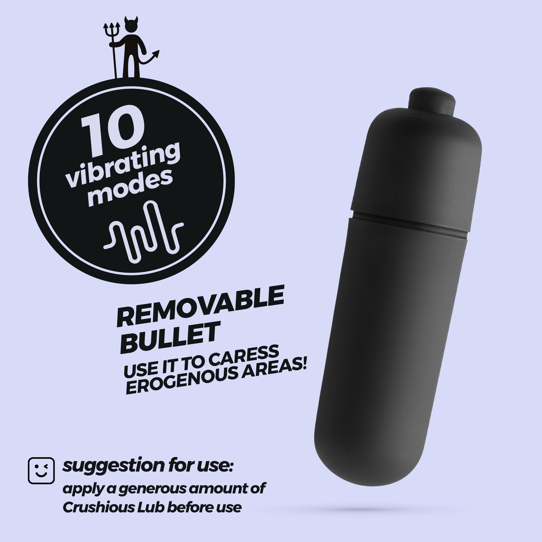 Crushious O-Pet Rabbit With 10 Vibration Bullet Pink
