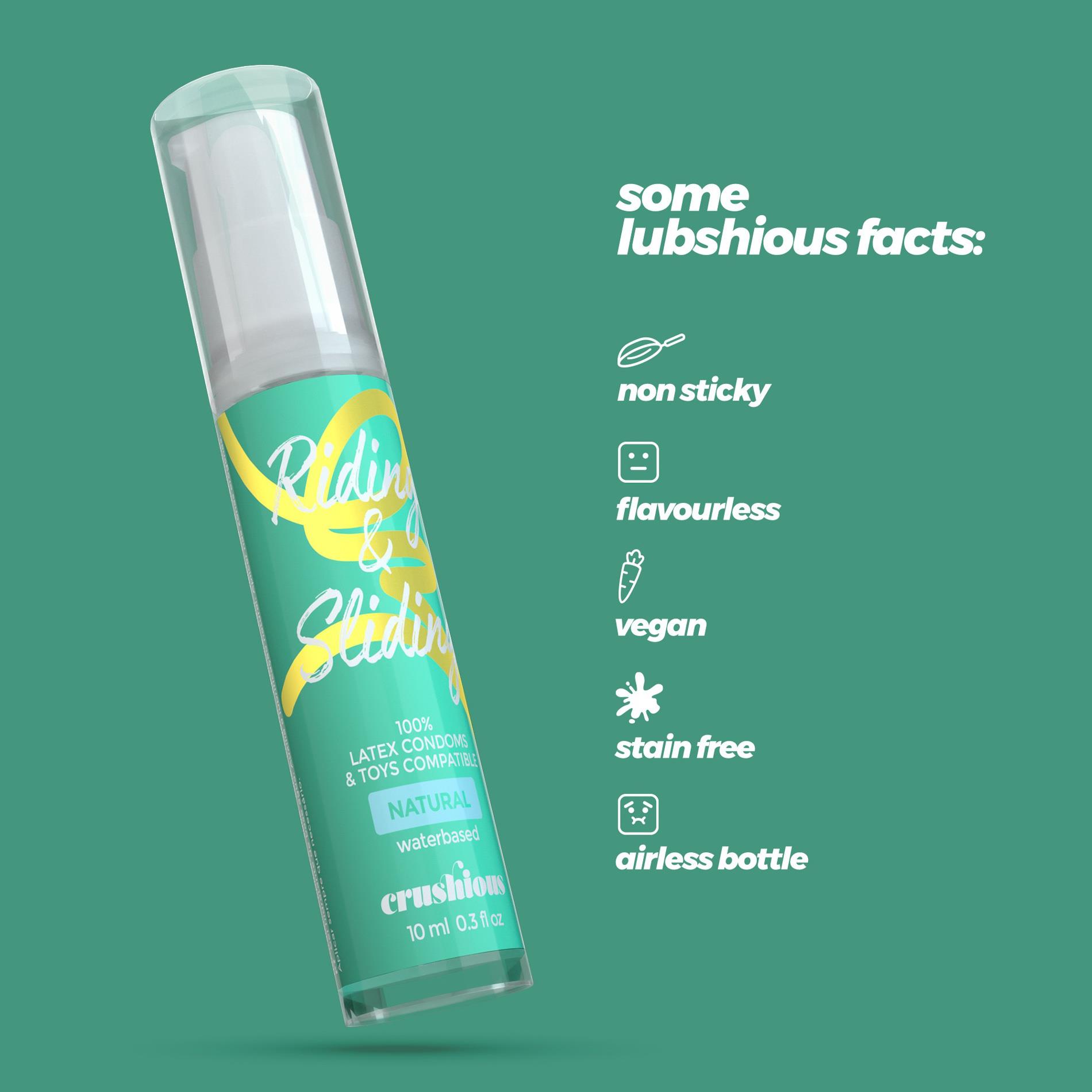 Crushious Riding & Sliding Waterbased Lubricant Gel 10Ml