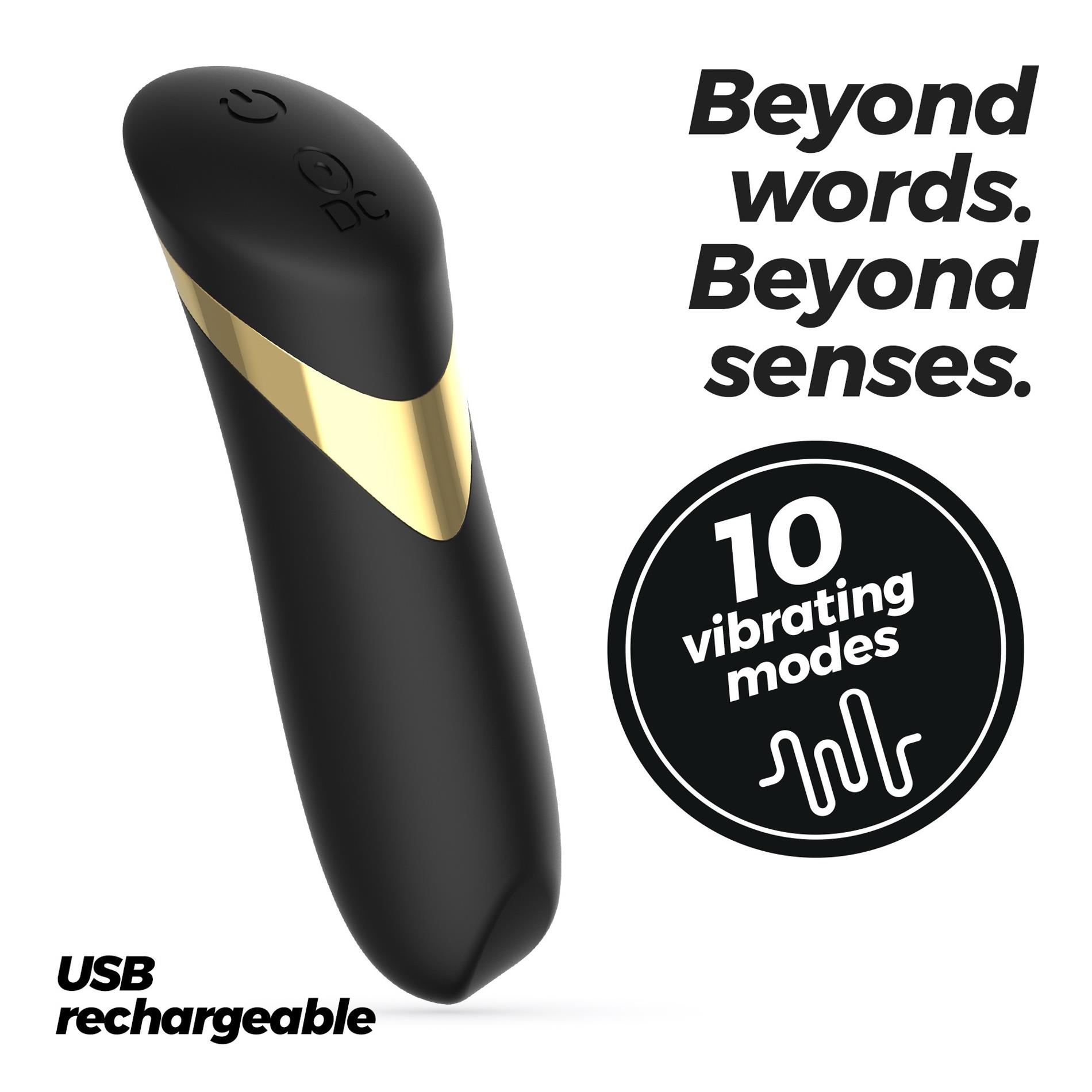 Crushious Blinders Rechargeable Vibrating Bullet Black
