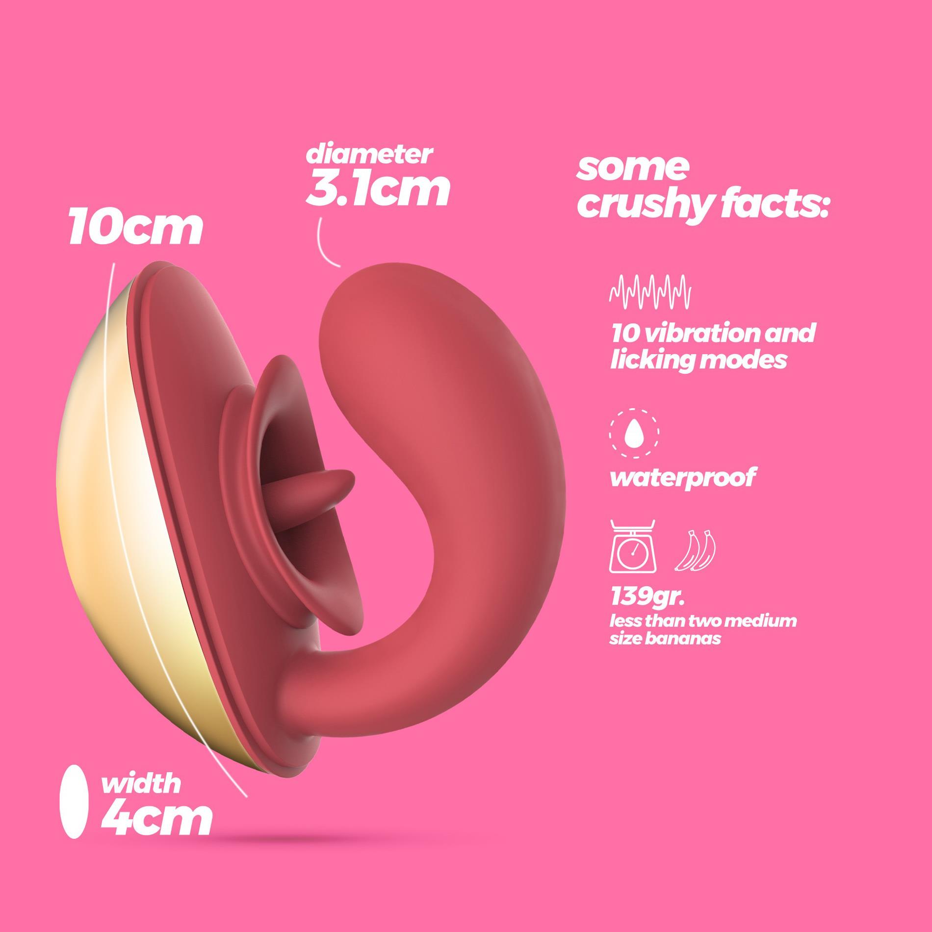 Crushious Arcane Rechargeable Stimulator For Couples