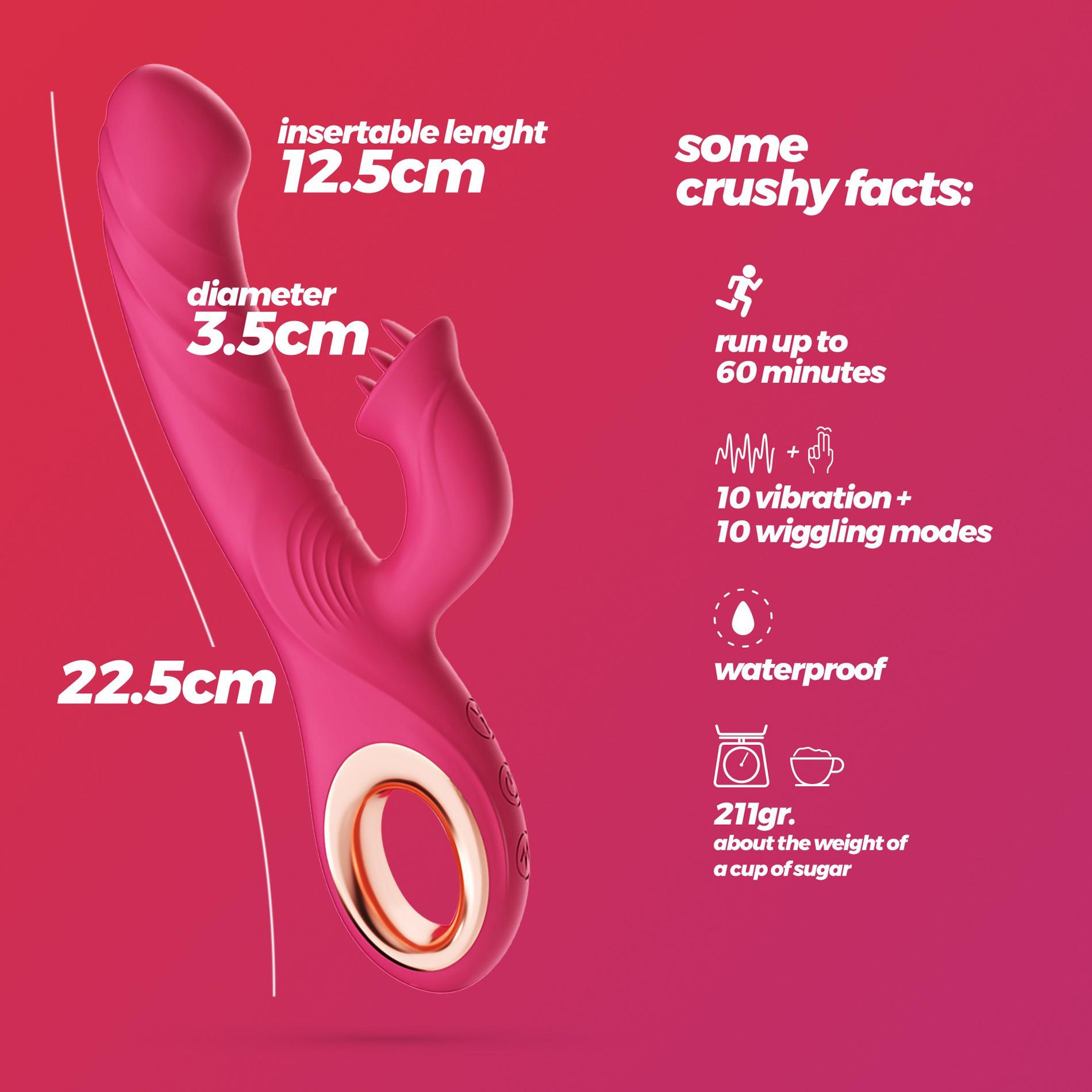 Crushious Mirenca Wiggle Rabbit Vibrator